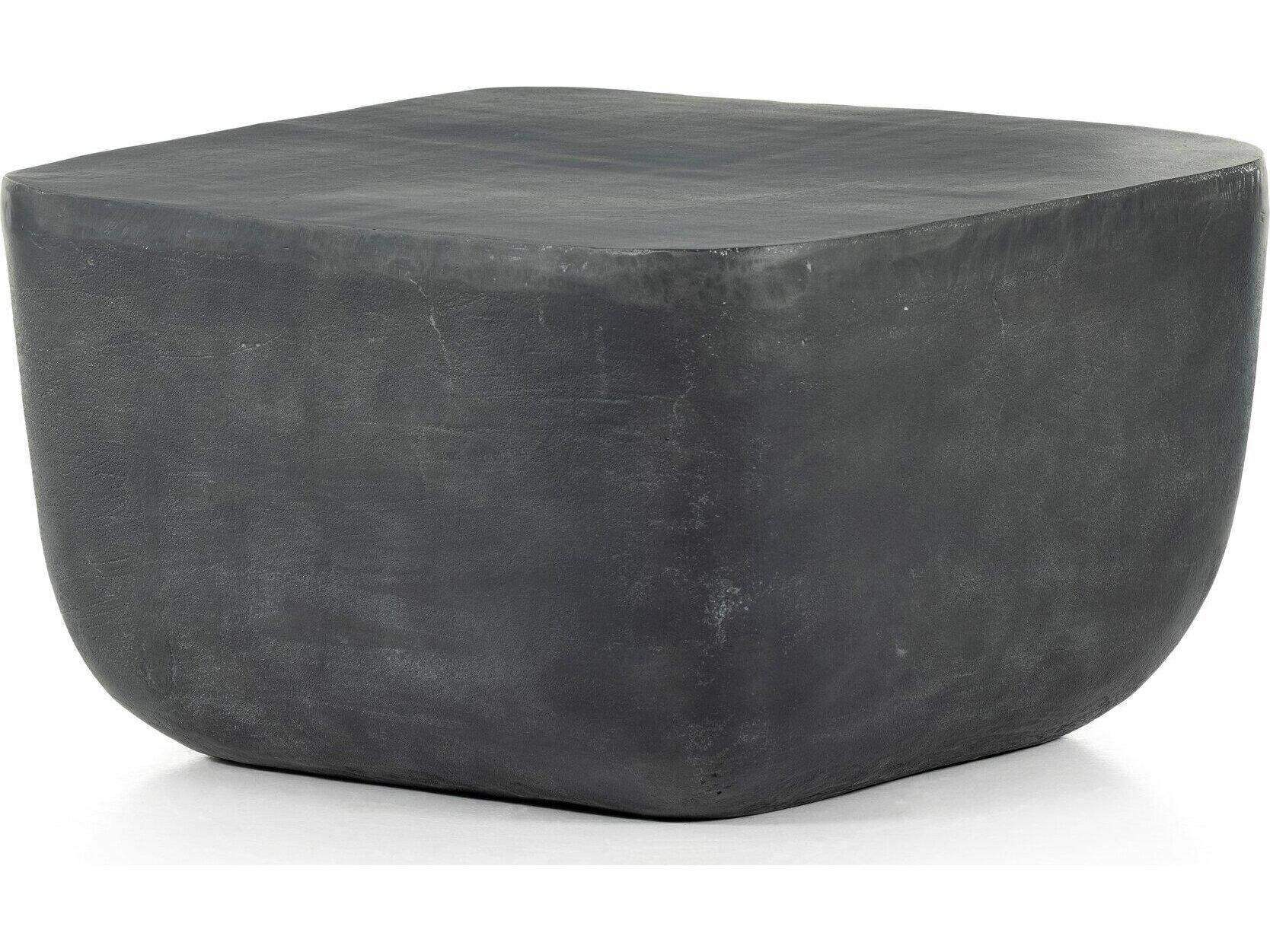 Four Hands Outdoor Marlow Aged Grey Aluminum Square End Table