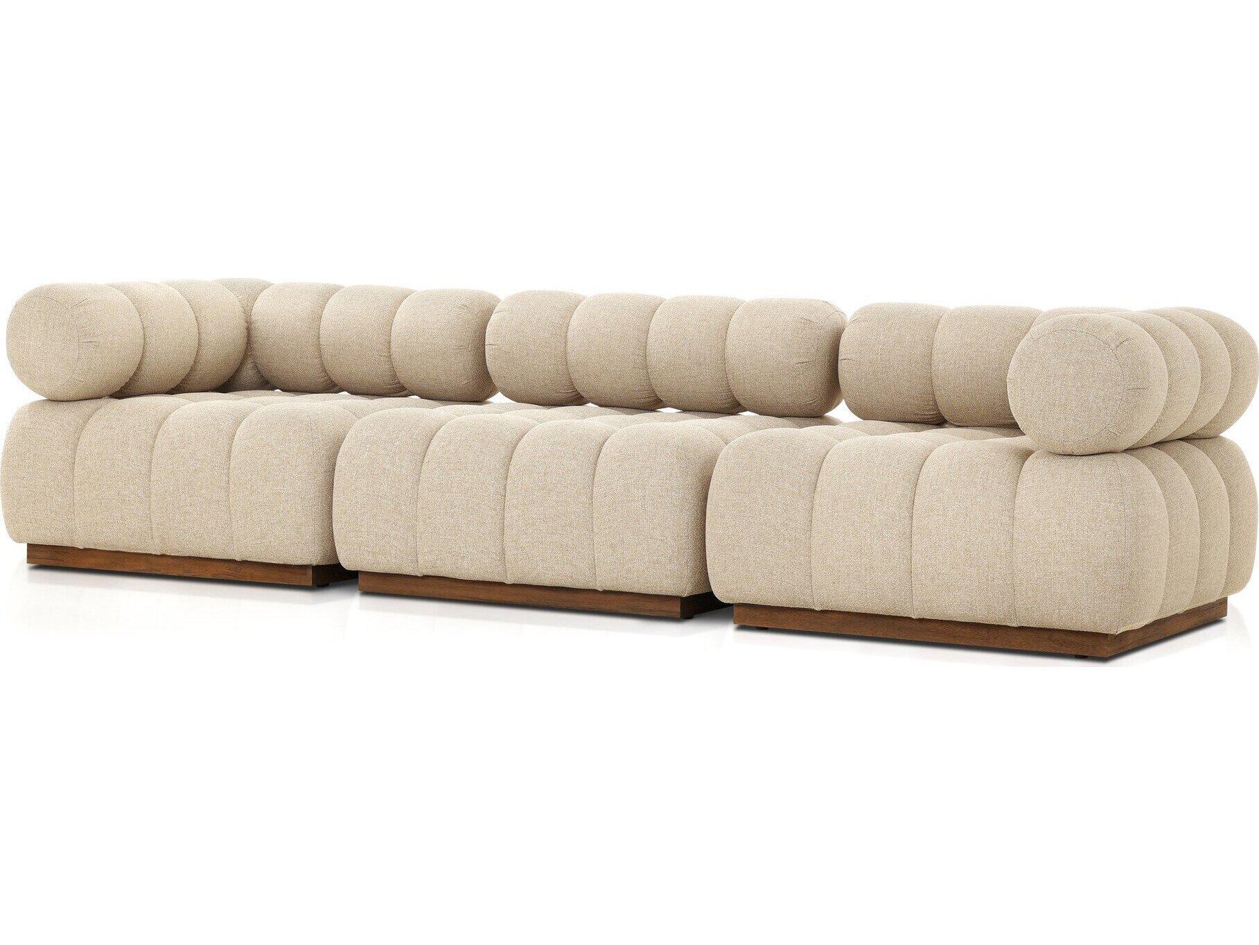 Four Hands Outdoor Solano Hayes Cream Fabric Cushion Sofa