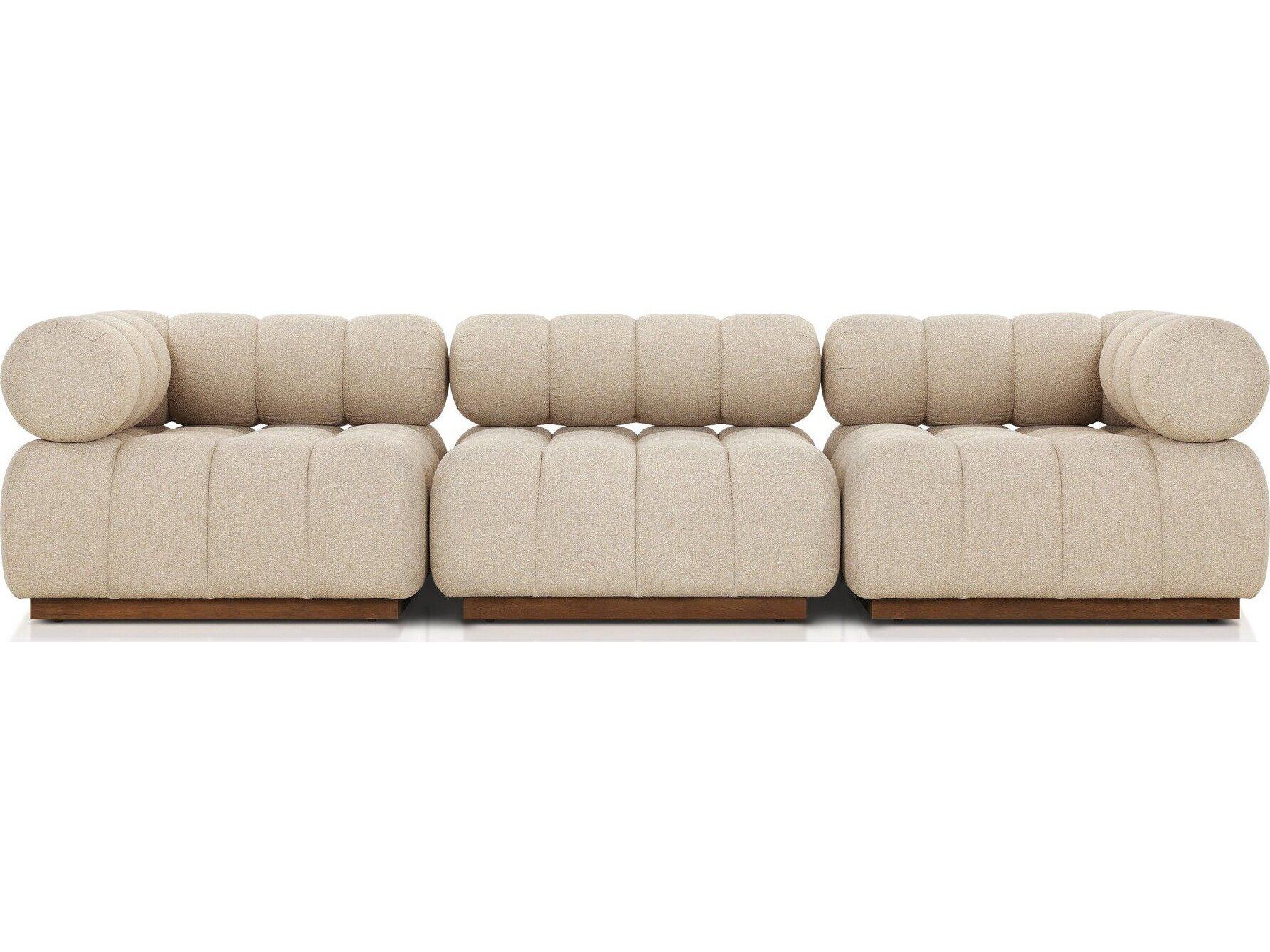 Four Hands Outdoor Solano Hayes Cream Fabric Cushion Sofa