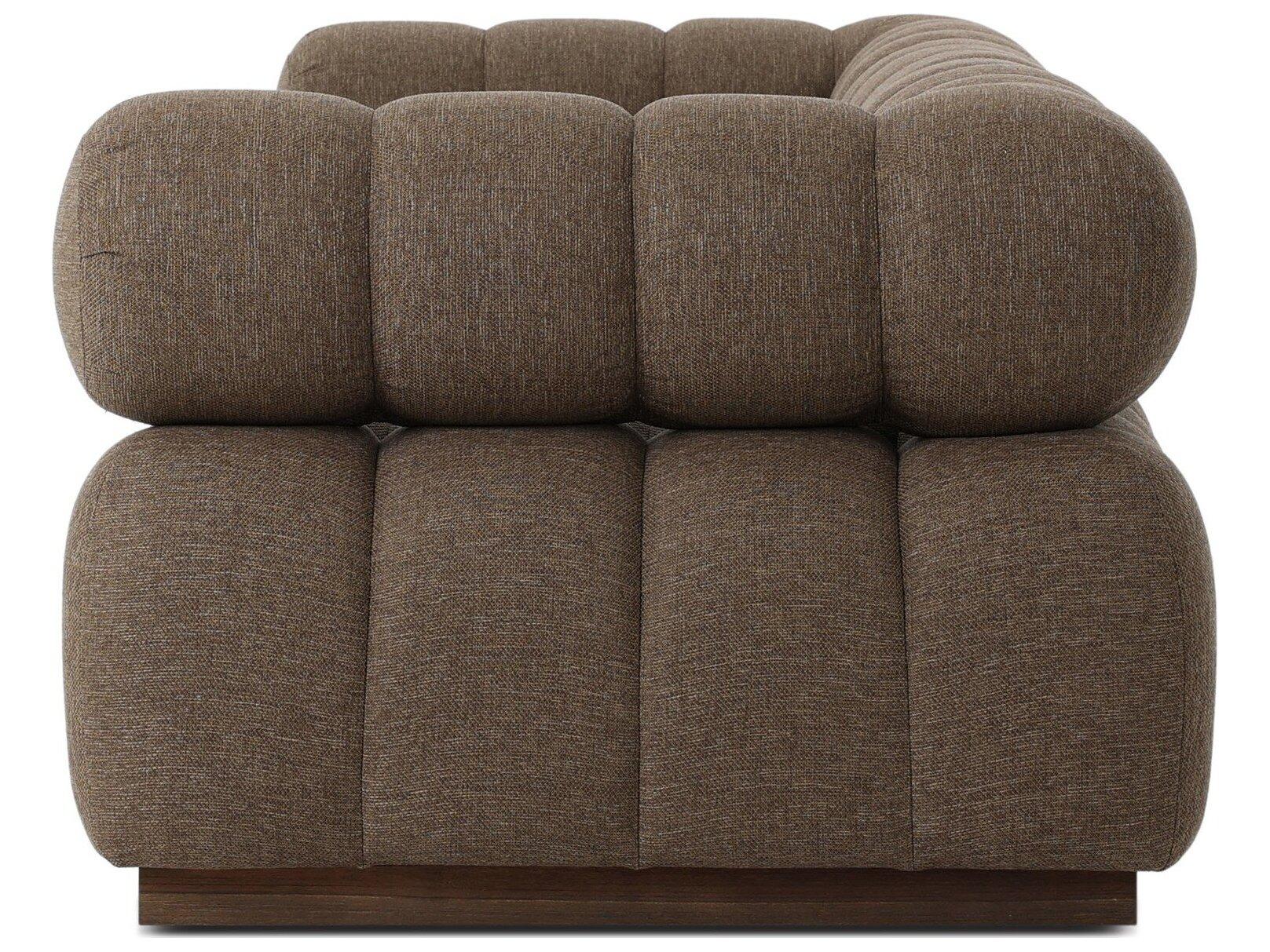 Four Hands Outdoor Solano Ellor Brown Fabric Cushion Sofa