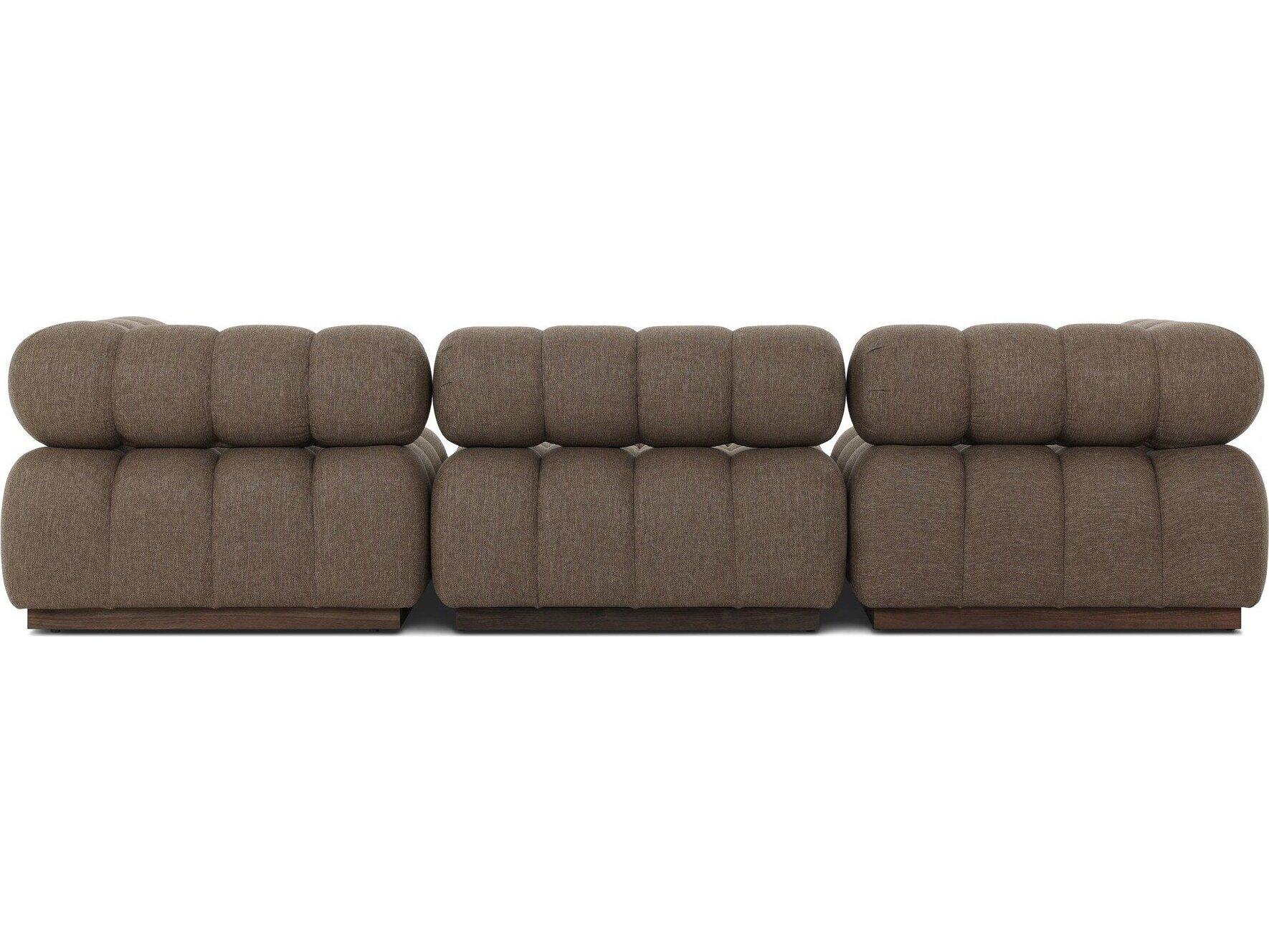 Four Hands Outdoor Solano Ellor Brown Fabric Cushion Sofa