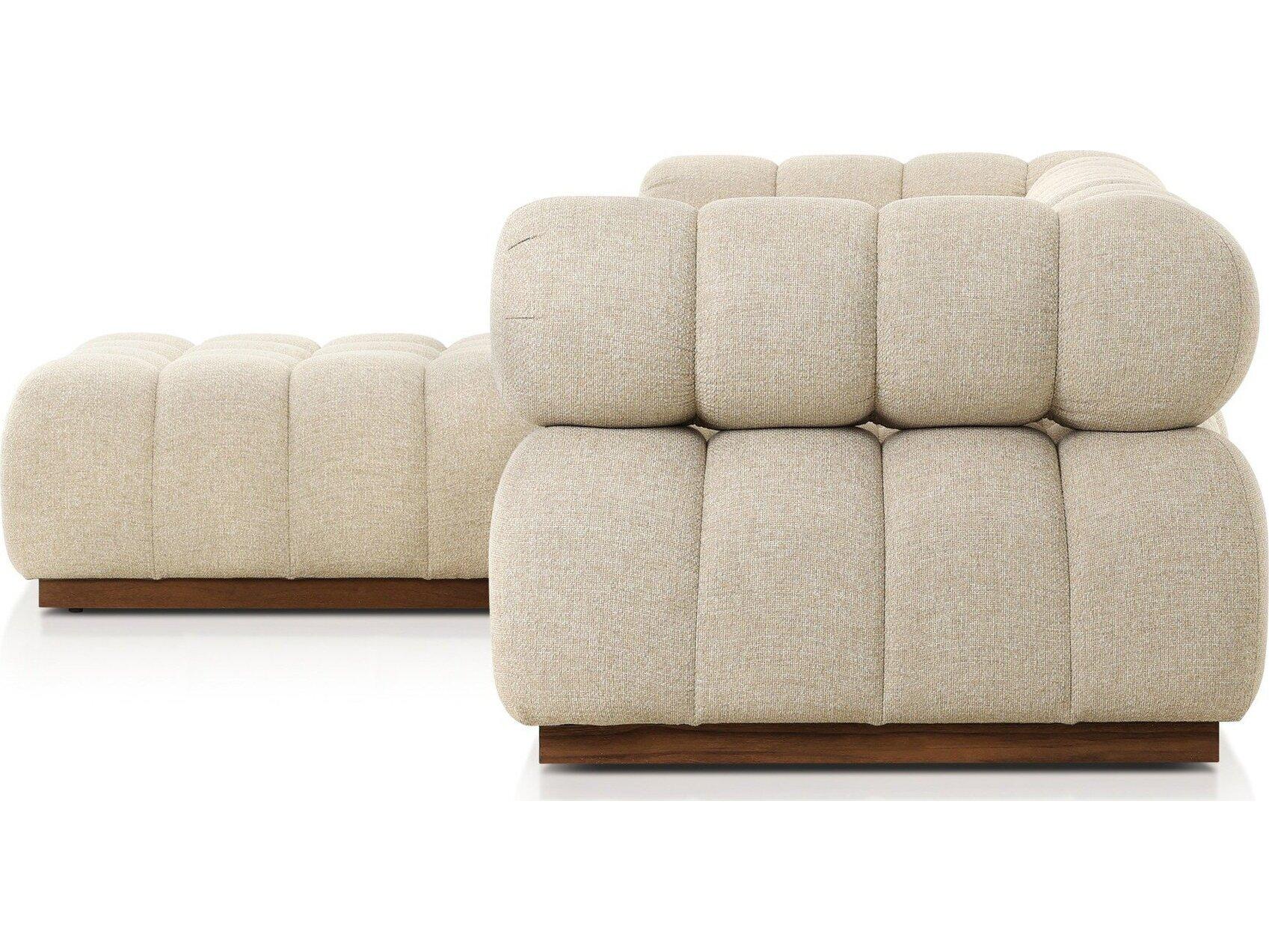 Four Hands Outdoor Solano Hayes Cream Fabric Cushion Sofa