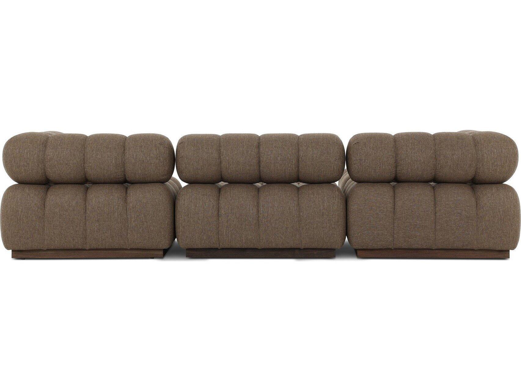 Four Hands Outdoor Solano Ellor Brown Fabric Cushion Sofa