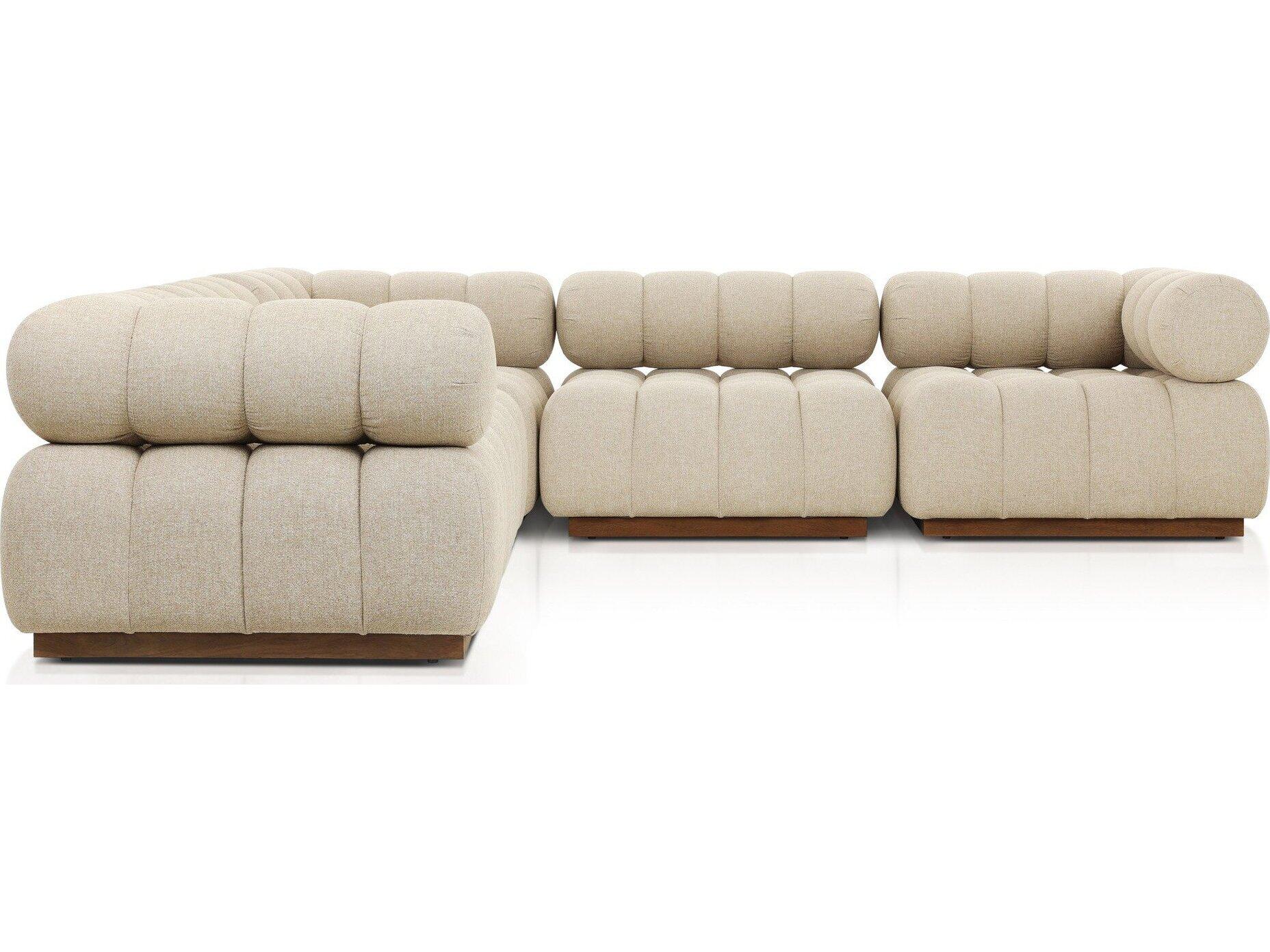 Four Hands Outdoor Solano Hayes Cream Fabric Cushion Sofa