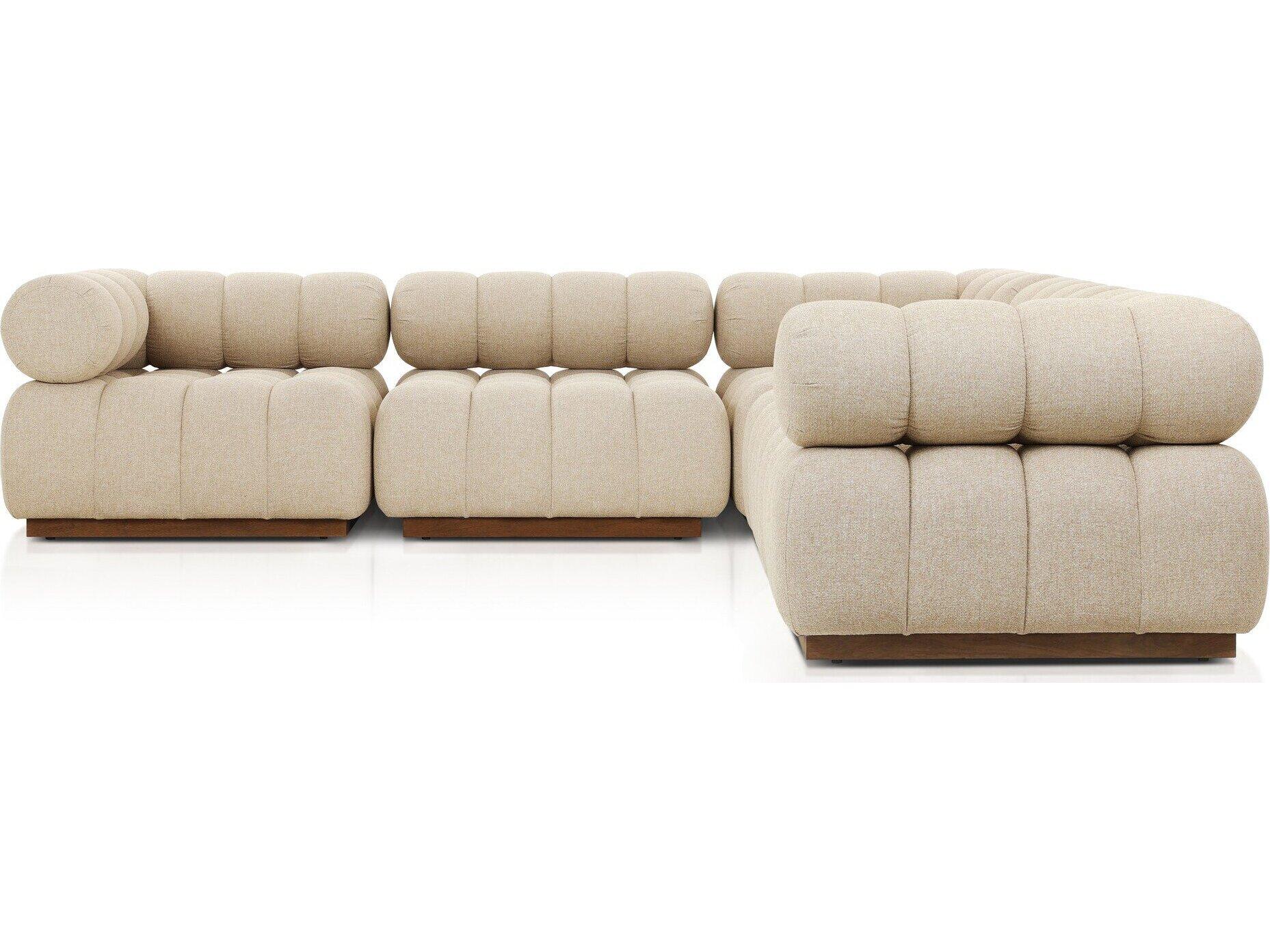 Four Hands Outdoor Solano Hayes Cream Fabric Cushion Sofa