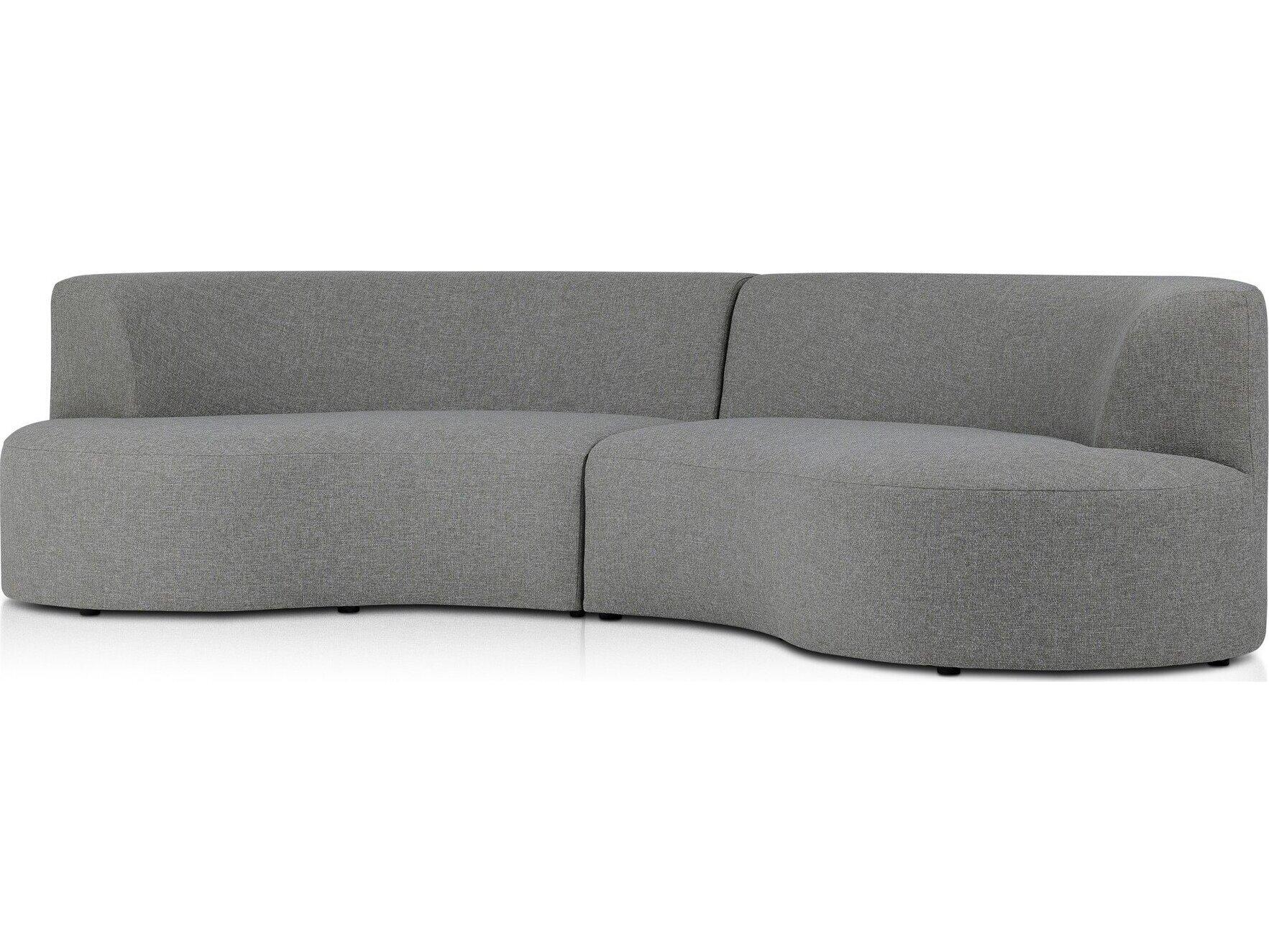 Four Hands Outdoor Solano Hayes Smoke Fabric Cushion Sofa
