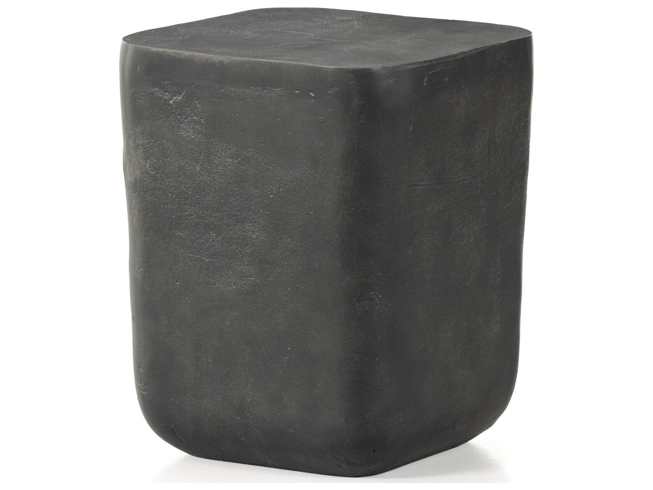 Four Hands Outdoor Marlow Aged Grey Aluminum Square End Table