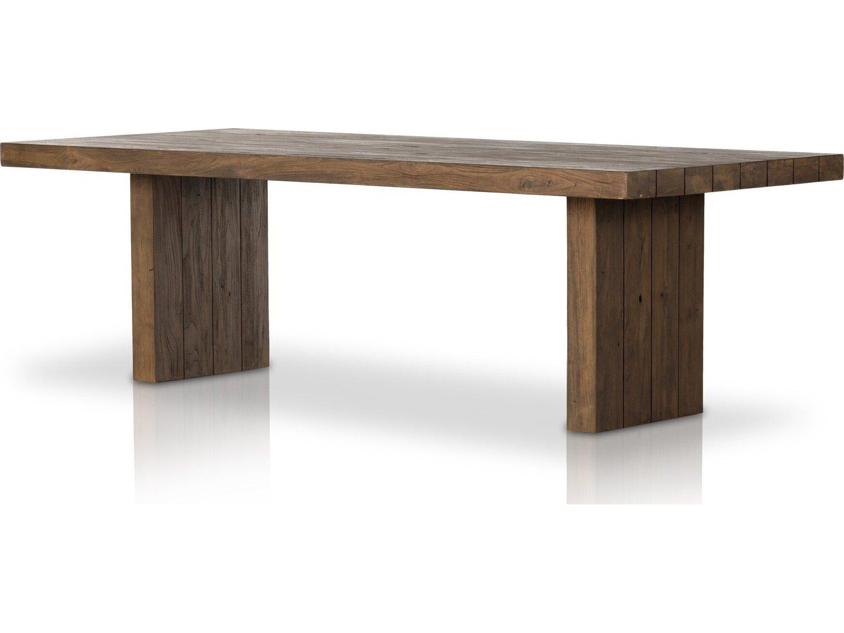 Four Hands Outdoor Duvall Heritage Brown Rectangular Dining Table