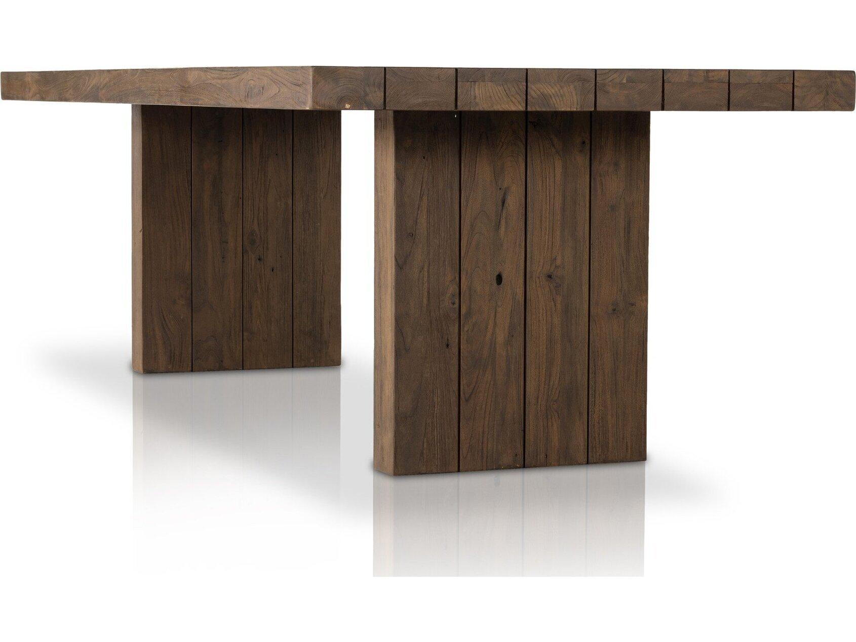 Four Hands Outdoor Duvall Heritage Brown Rectangular Dining Table