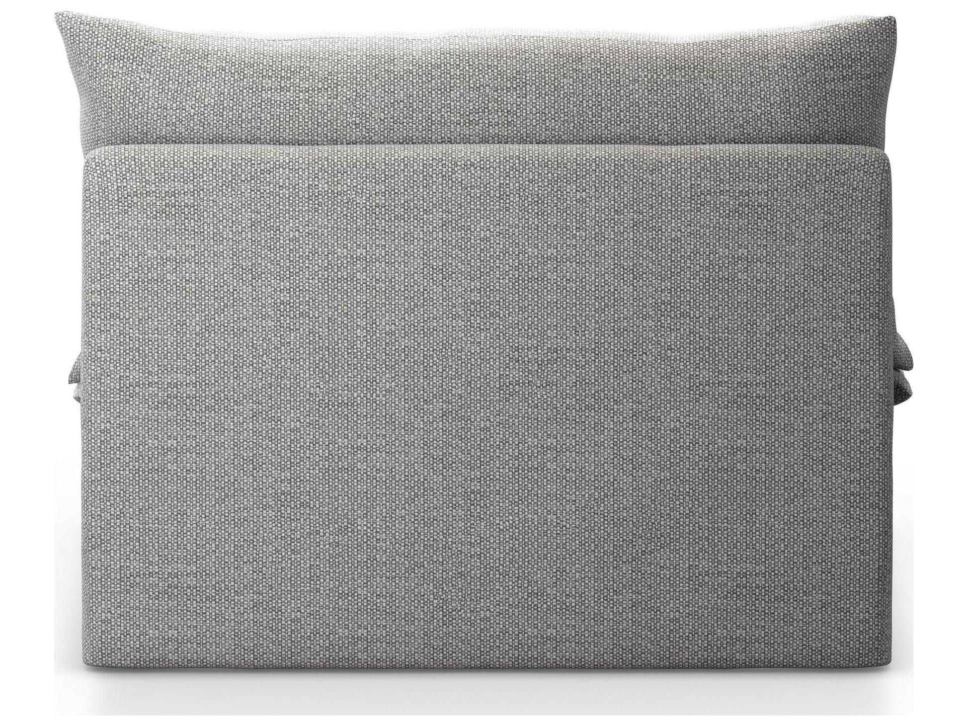 Four Hands Outdoor Solano Grant Fabric Cushion Swivel Lounge Chair in Faye Ash