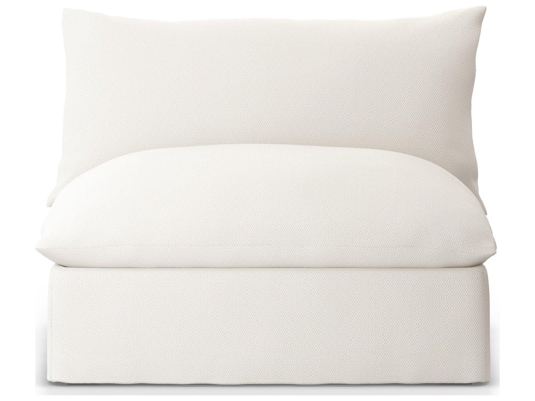 Four Hands Outdoor Solano Grant Fabric Cushion Swivel Lounge Chair in Faye Cream