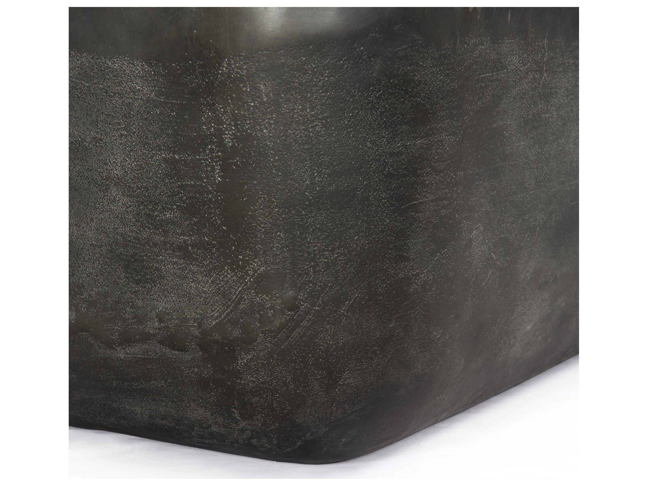 Four Hands Outdoor Marlow Basil Aged Grey Aluminum Square Coffee Table