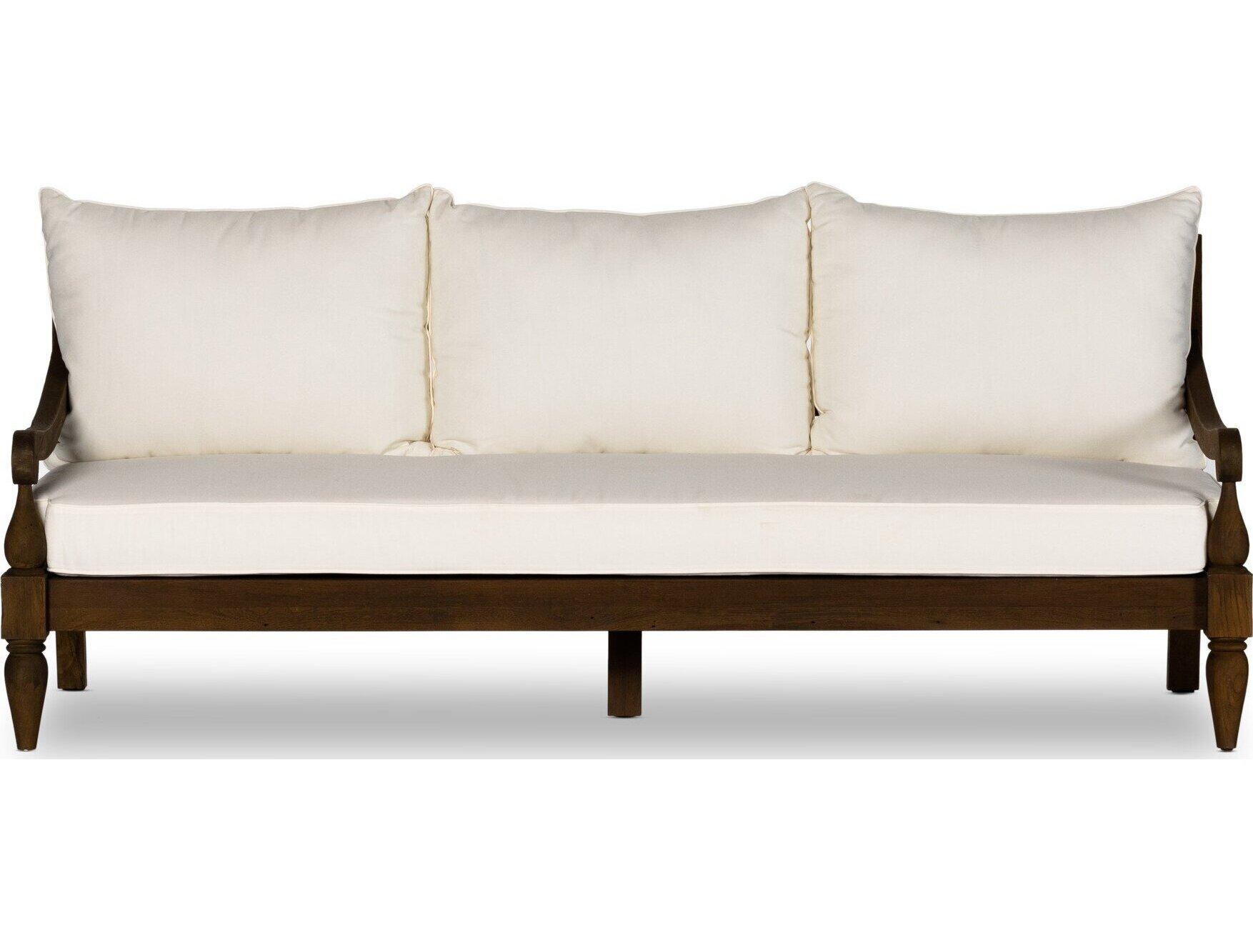 Four Hands Outdoor Providence Venao Ivory Brown Sofa
