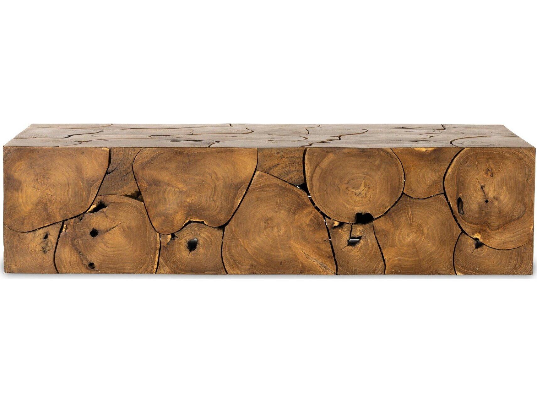 Four Hands Outdoor Providence Teak Root Rectangular Coffee Table