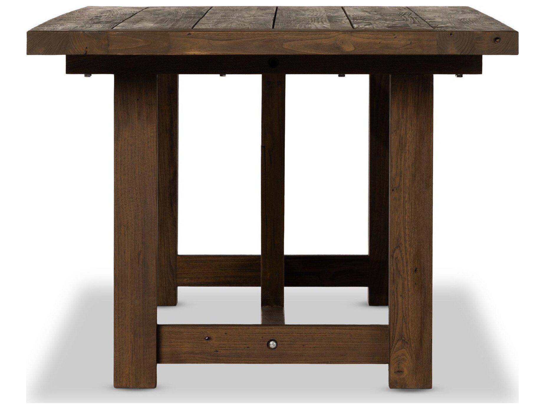 Four Hands Outdoor Providence Heritage Brown Rectangular Dining Table