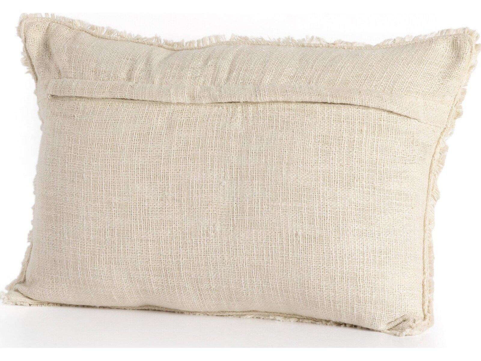 Four Hands Outdoor Willow Natural Cream Pillow