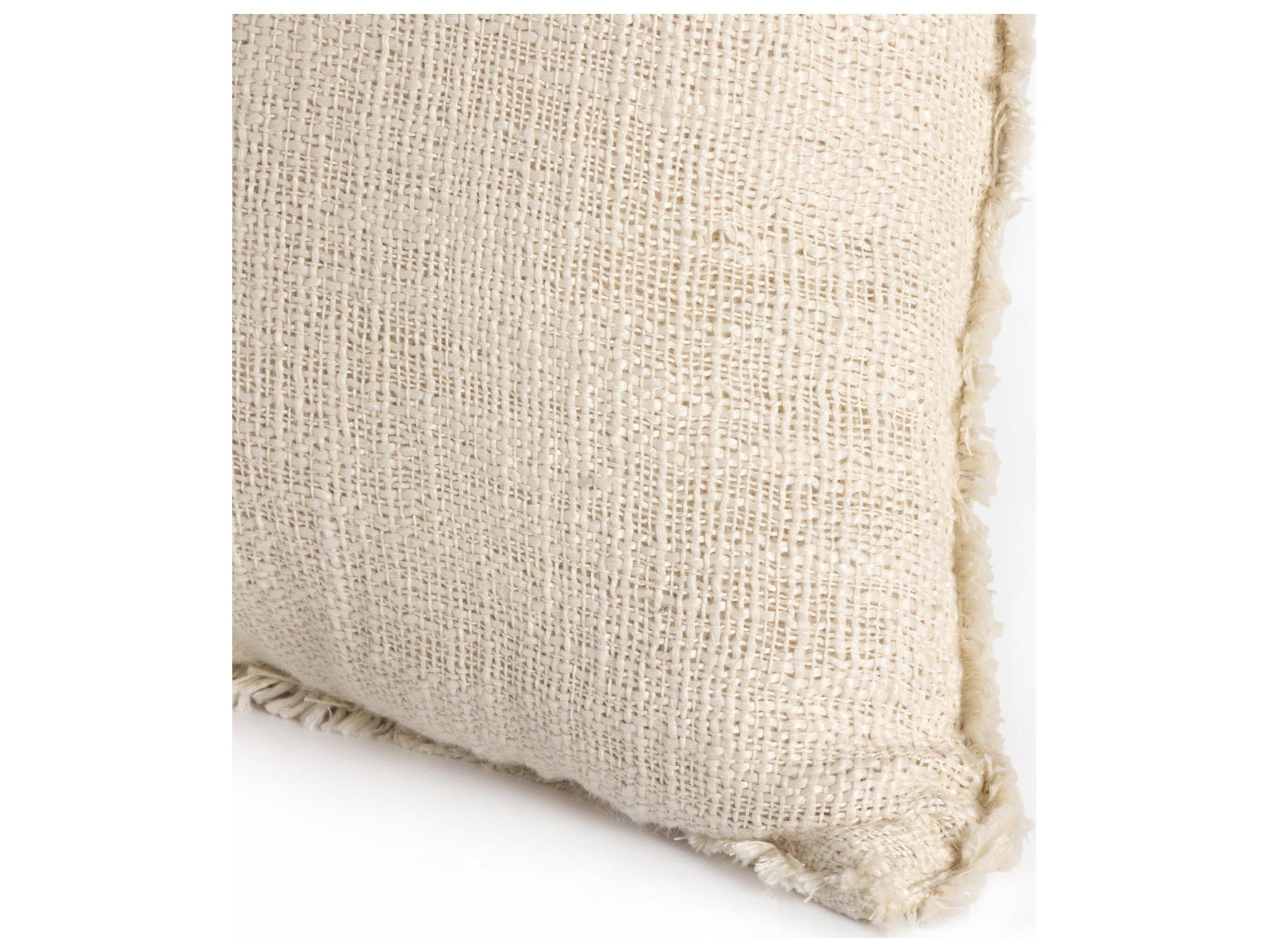 Four Hands Outdoor Willow Natural Cream Pillow