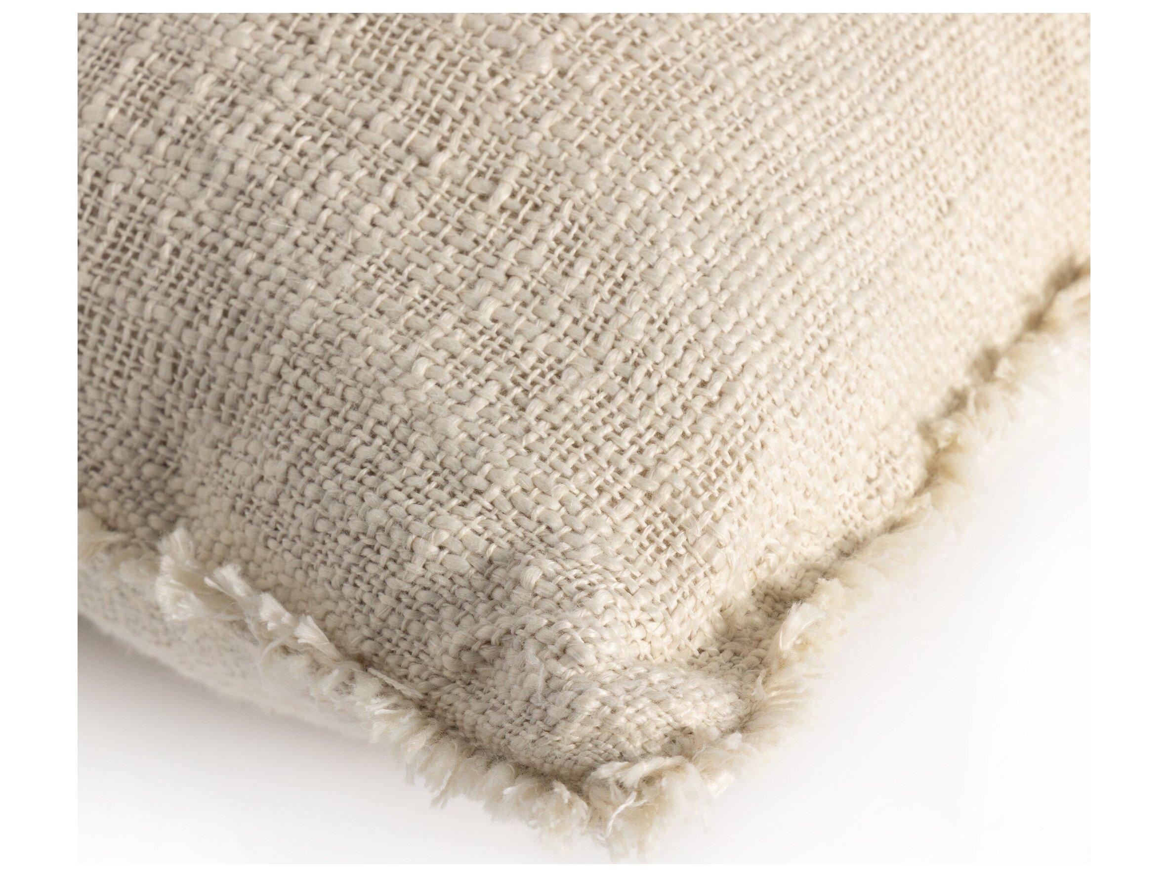 Four Hands Outdoor Willow Natural Cream Pillow