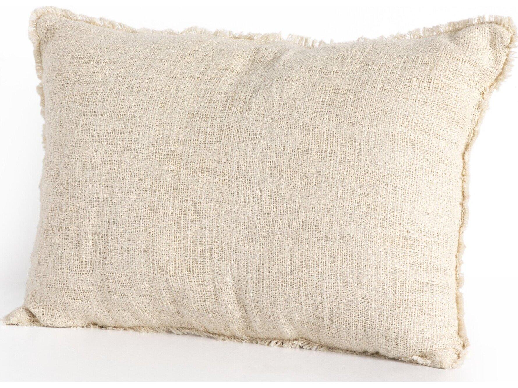 Four Hands Outdoor Willow Natural Cream Pillow