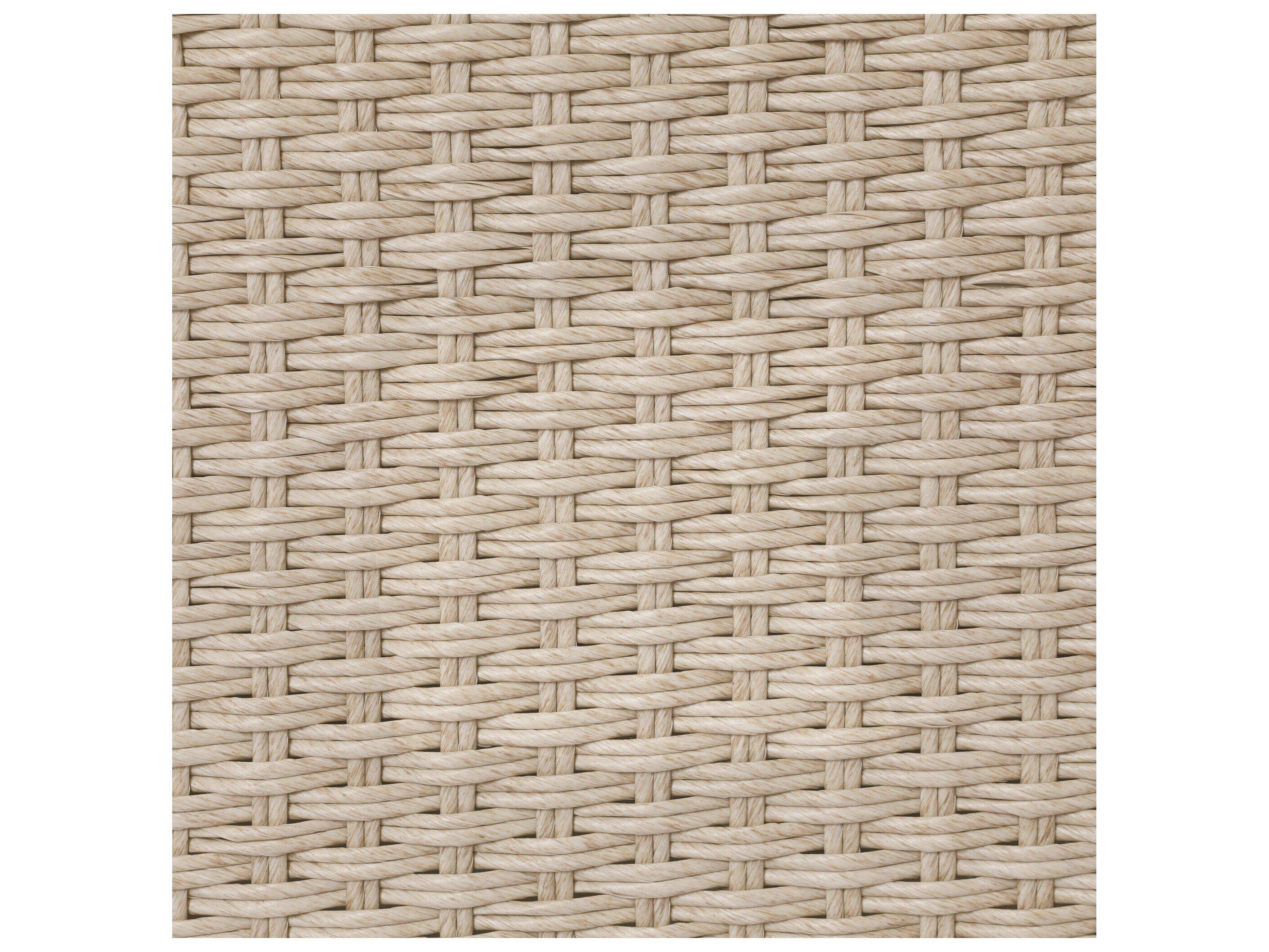 Four Hands Outdoor Garwood Geneva Arashi Salt Vintage White Polypropylene Cushion Lounge Chair