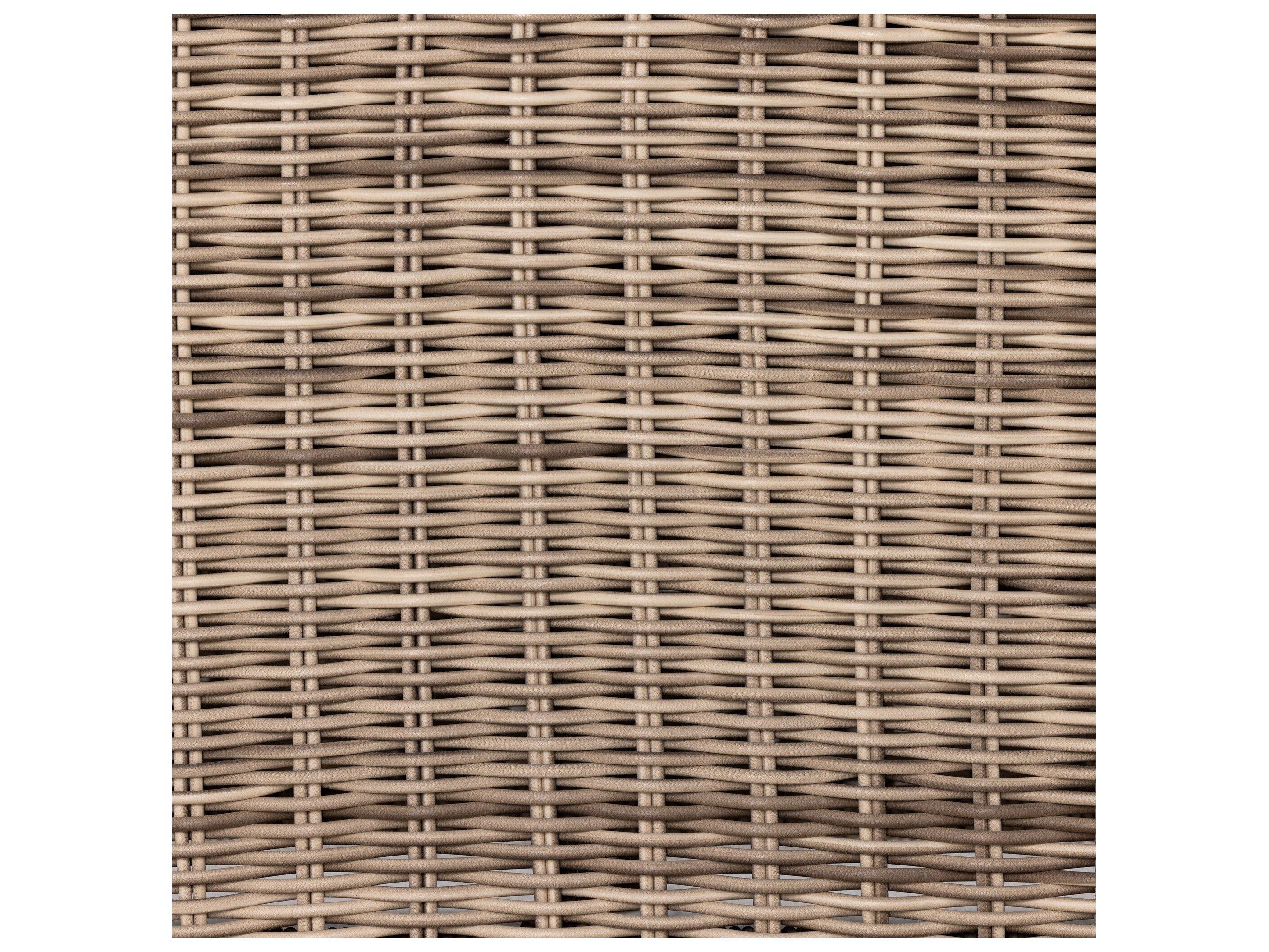 Four Hands Outdoor Pembrook Venao Ivory / Natural Teak / Chunky Sand Woven Sofa