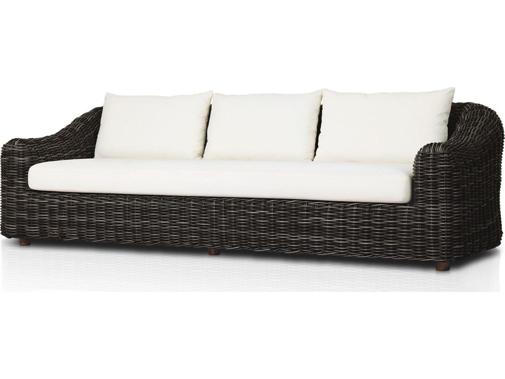 Four Hands Outdoor Pembrook Wicker Cushion Sofa
