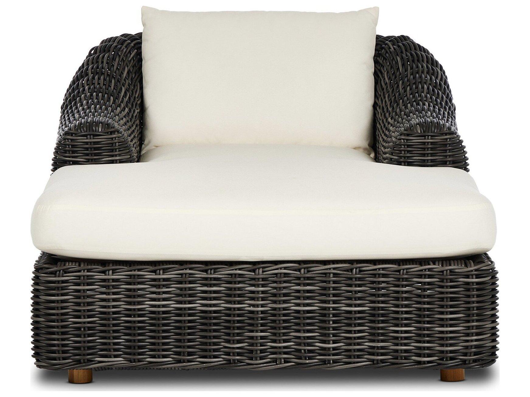 Four Hands Outdoor Pembrook Wicker Cushion Chaise Lounge