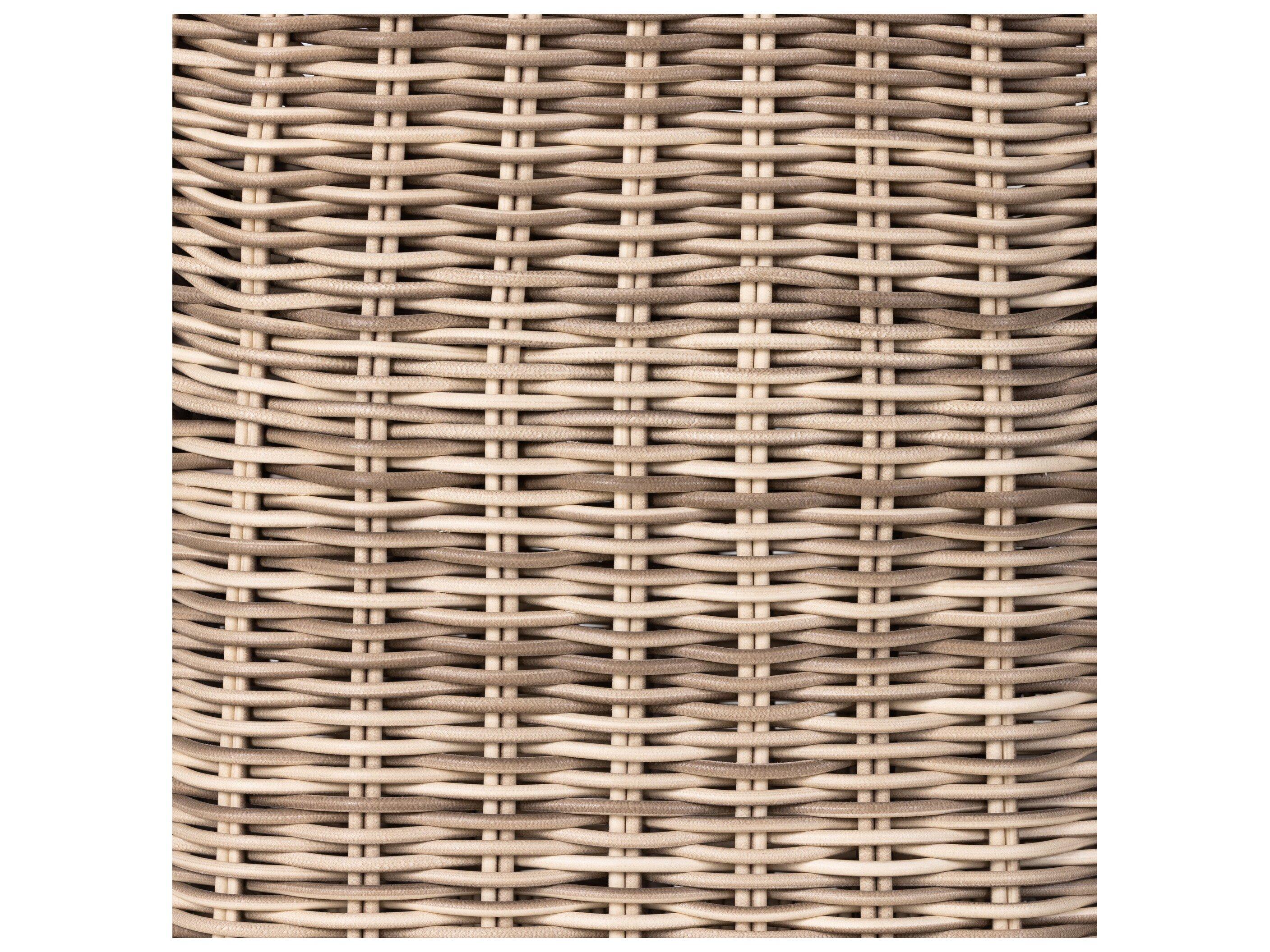 Four Hands Outdoor Pembrook Venao Ivory / Natural Teak / Chunky Sand Woven Side Dining Chair