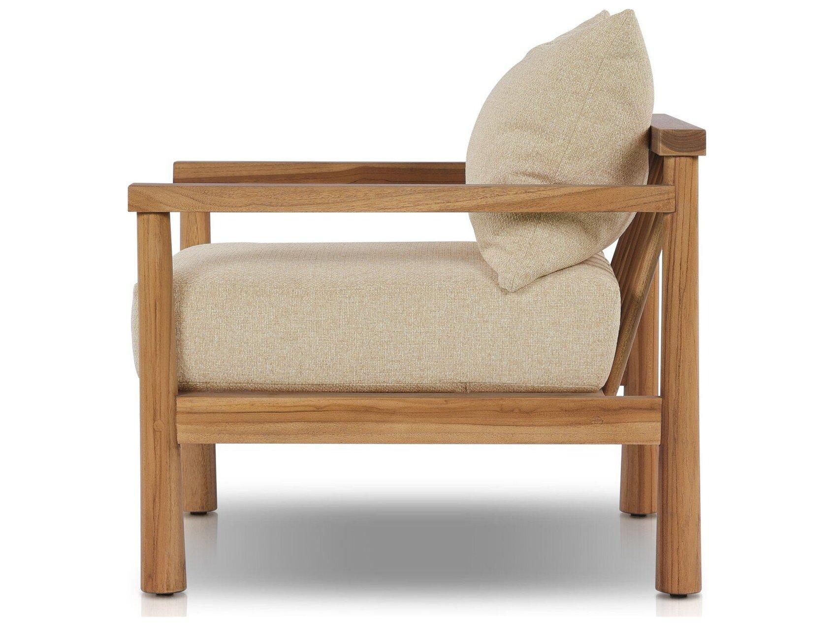 Four Hands Outdoor Barrington Irvine Natural Teak Lounge Chair