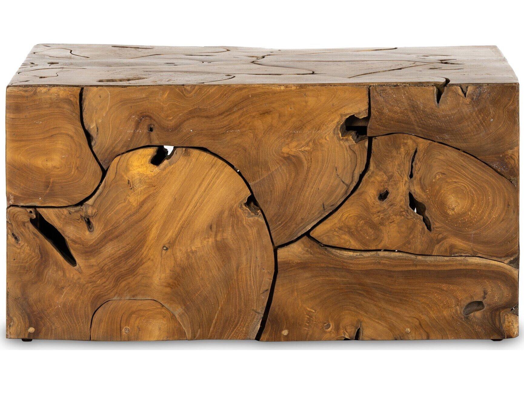Four Hands Outdoor Providence Teak Root Square Coffee Table