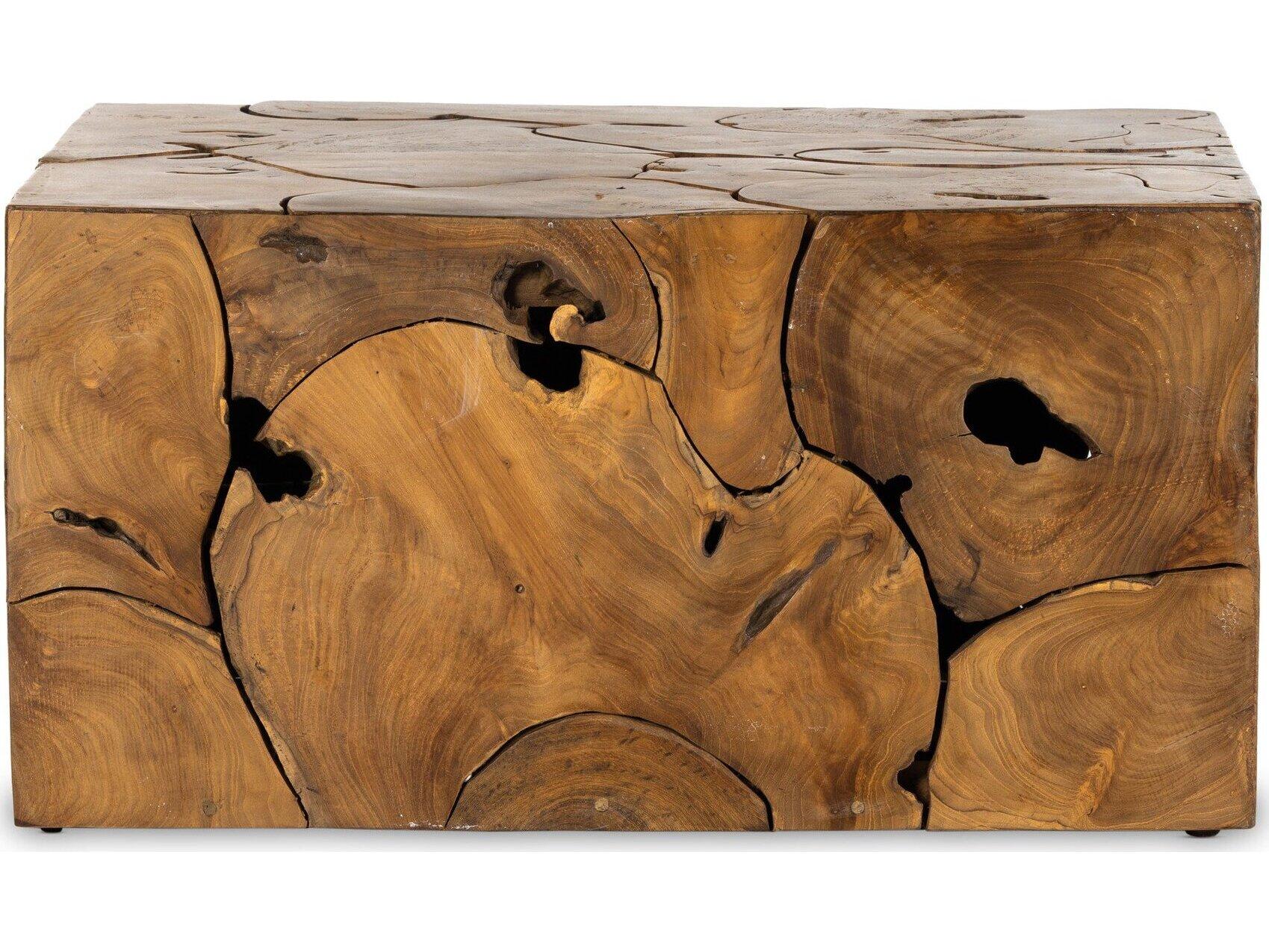 Four Hands Outdoor Providence Teak Root Square Coffee Table