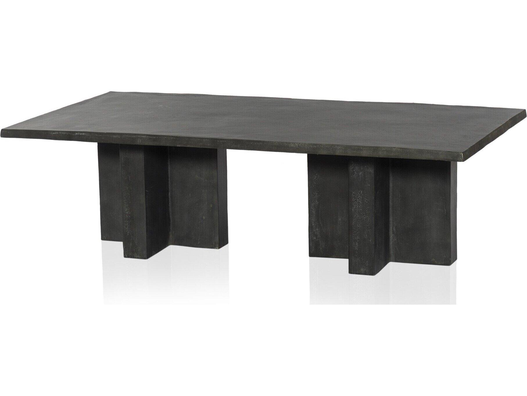Four Hands Outdoor Marlow Aged Grey Rectangular Coffee Table