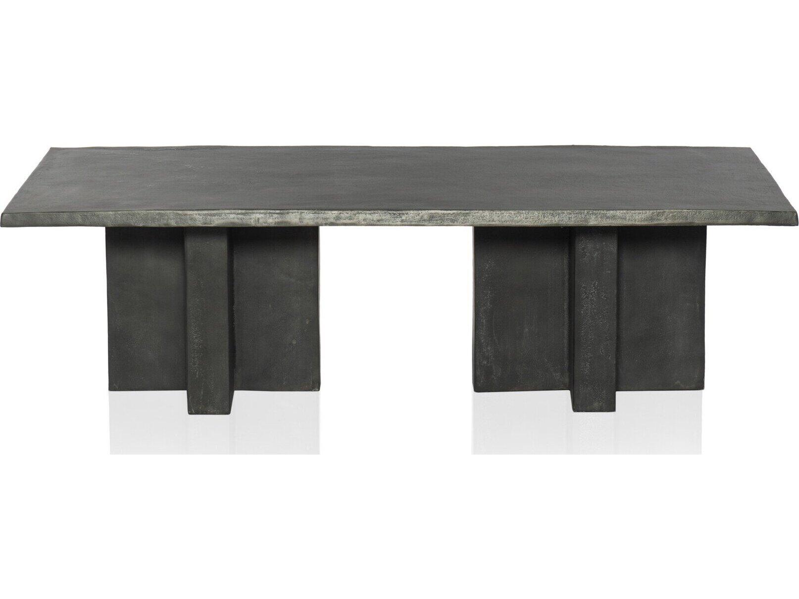 Four Hands Outdoor Marlow Aged Grey Rectangular Coffee Table
