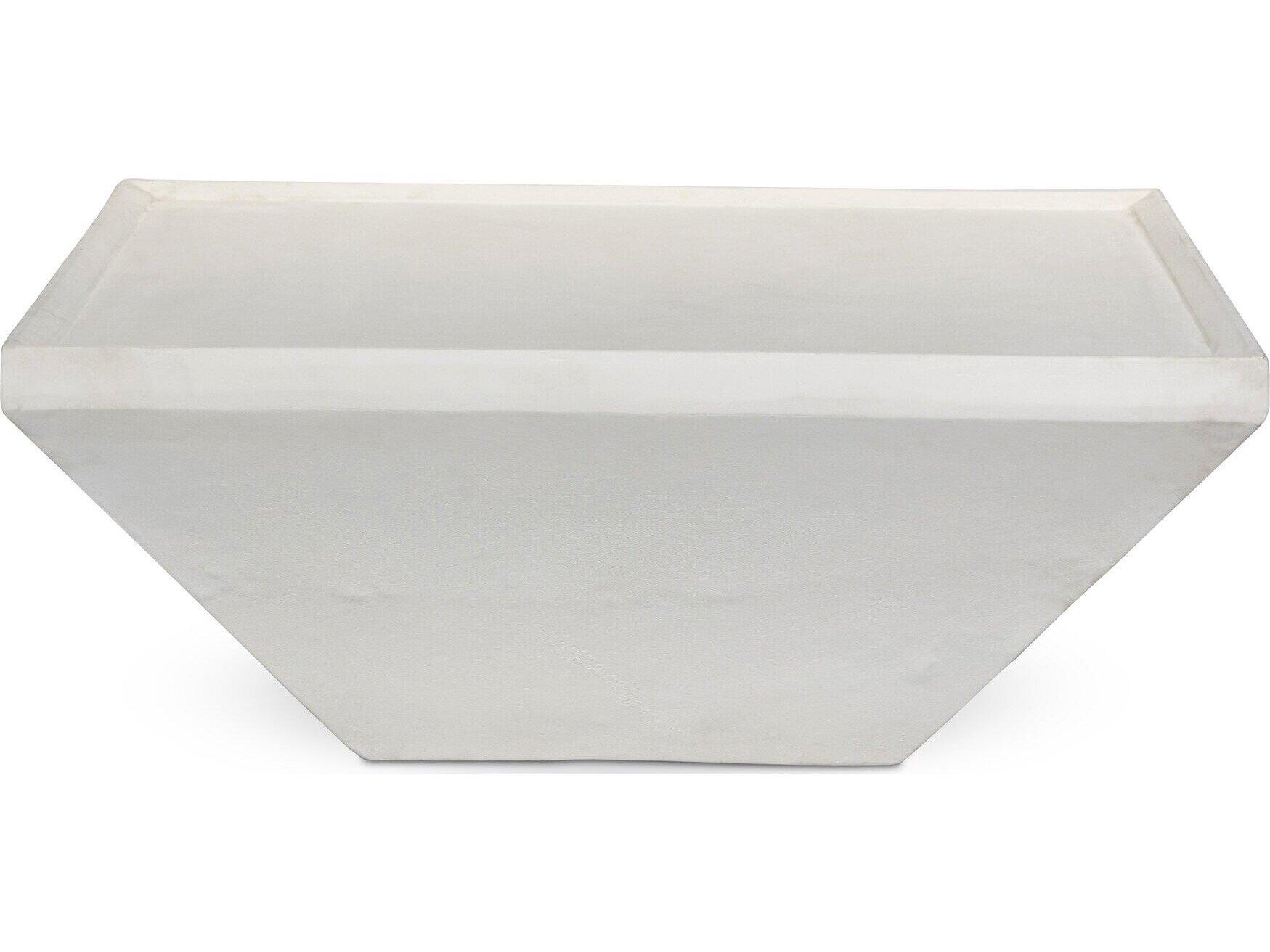 Four Hands Outdoor Marlow Drake Matte White Aluminum 42" Square Coffee Table