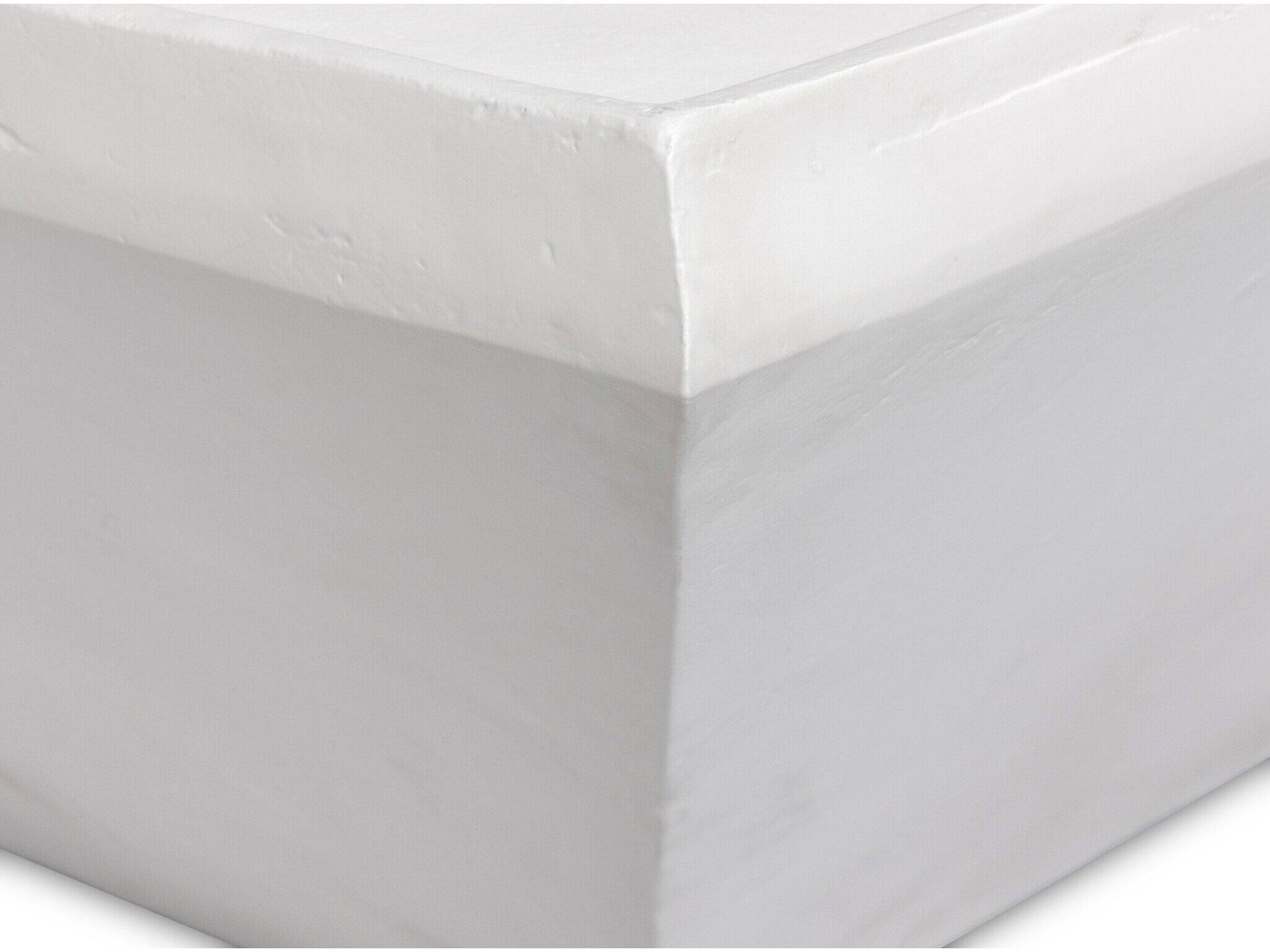 Four Hands Outdoor Marlow Drake Matte White Aluminum 42" Square Coffee Table