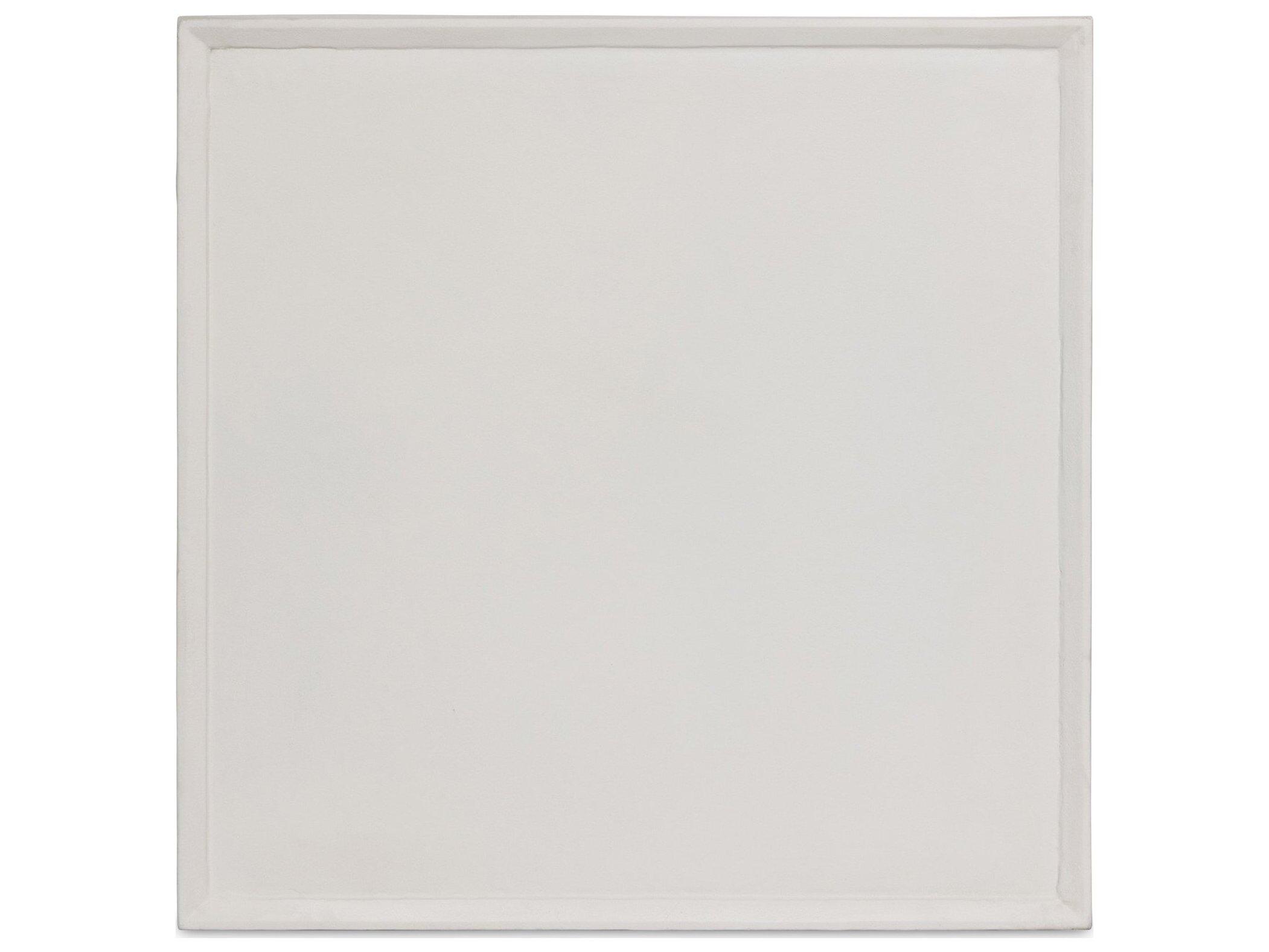 Four Hands Outdoor Marlow Drake Matte White Aluminum 42" Square Coffee Table