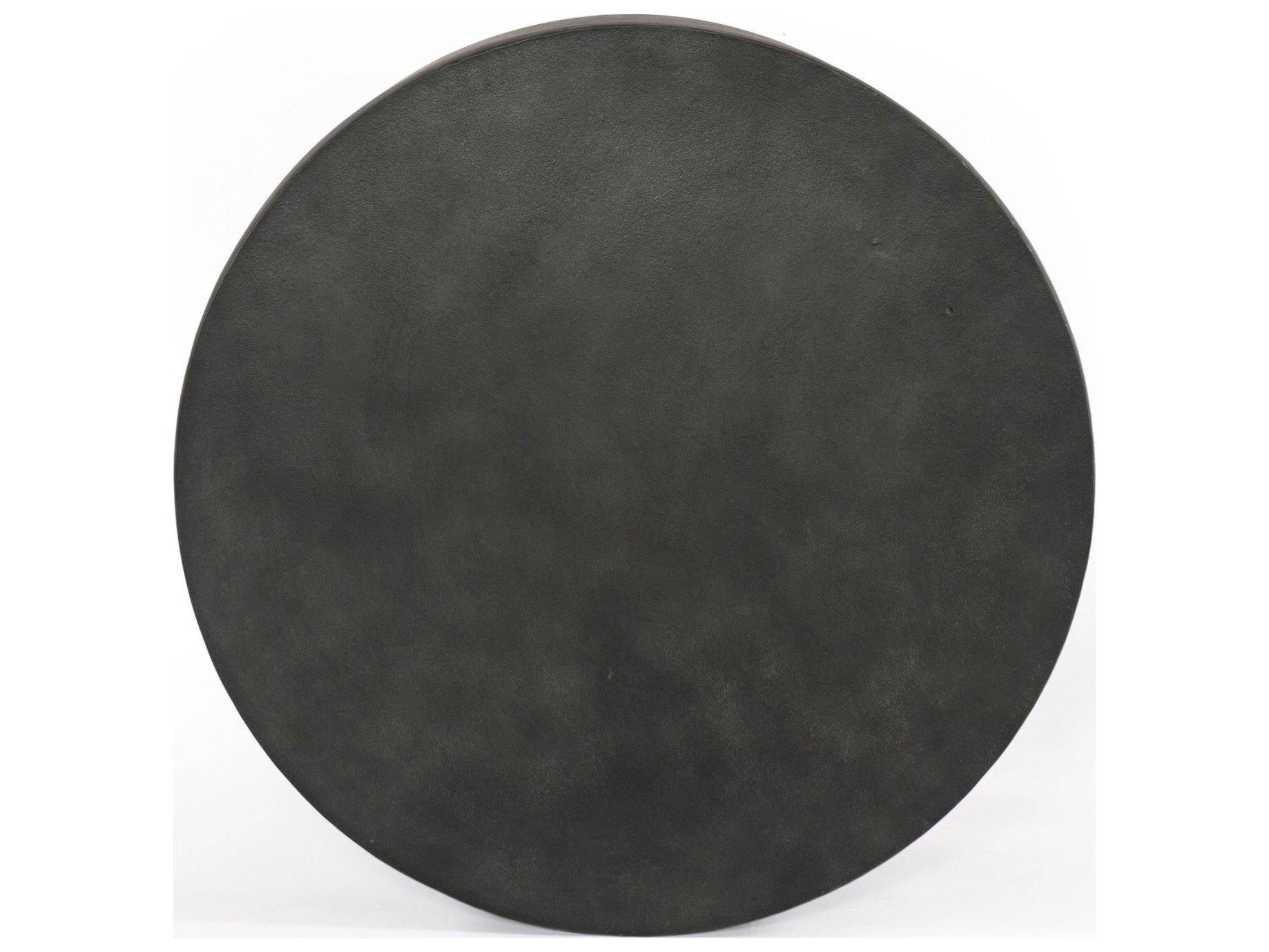 Four Hands Outdoor Marlow Javi Aged Grey Aluminum 35.5" Round Coffee Table