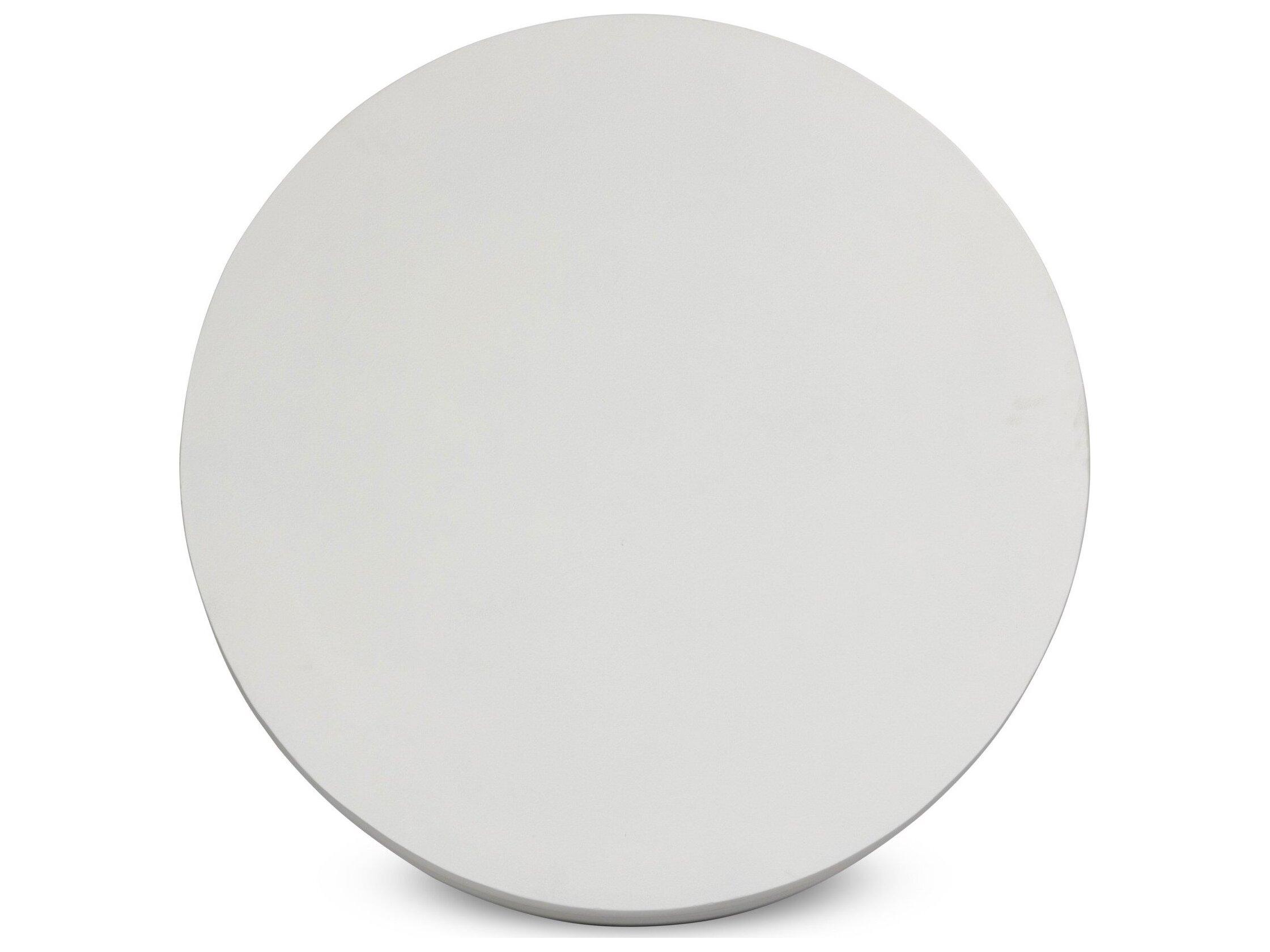 Four Hands Outdoor Marlow Javi Matte White Aluminum 35.5" Round Coffee Table