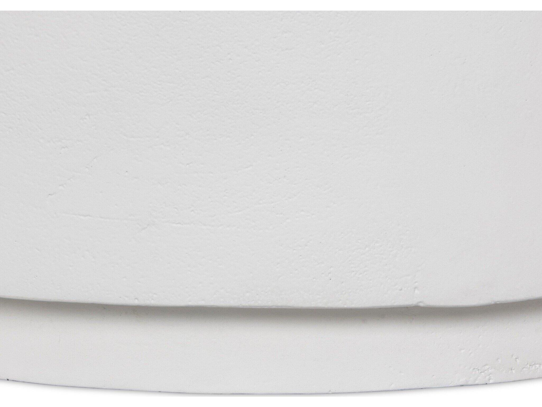 Four Hands Outdoor Marlow Javi Matte White Aluminum 35.5" Round Coffee Table