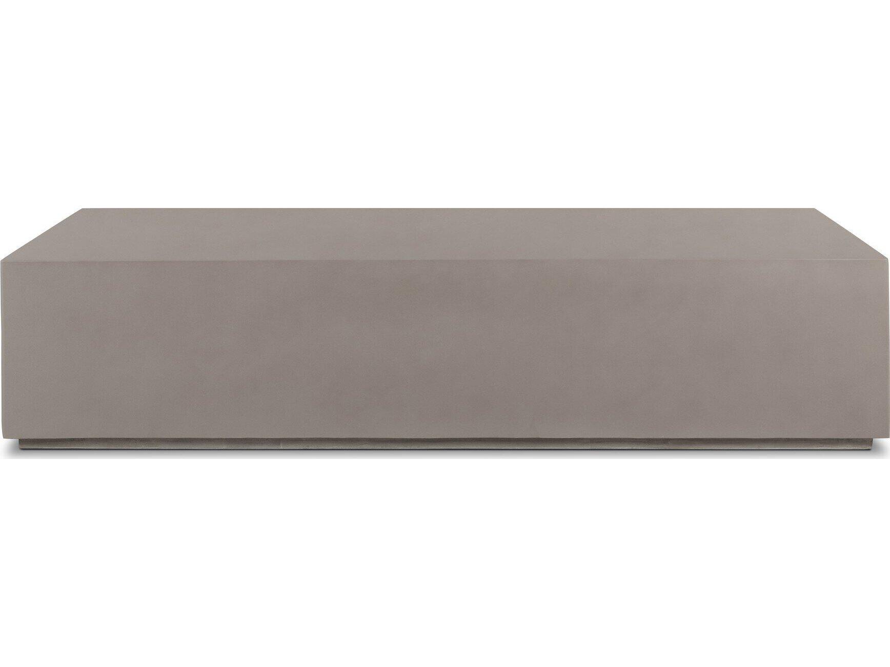 Four Hands Outdoor Constantine Natural Concrete Rectangular Coffee Table