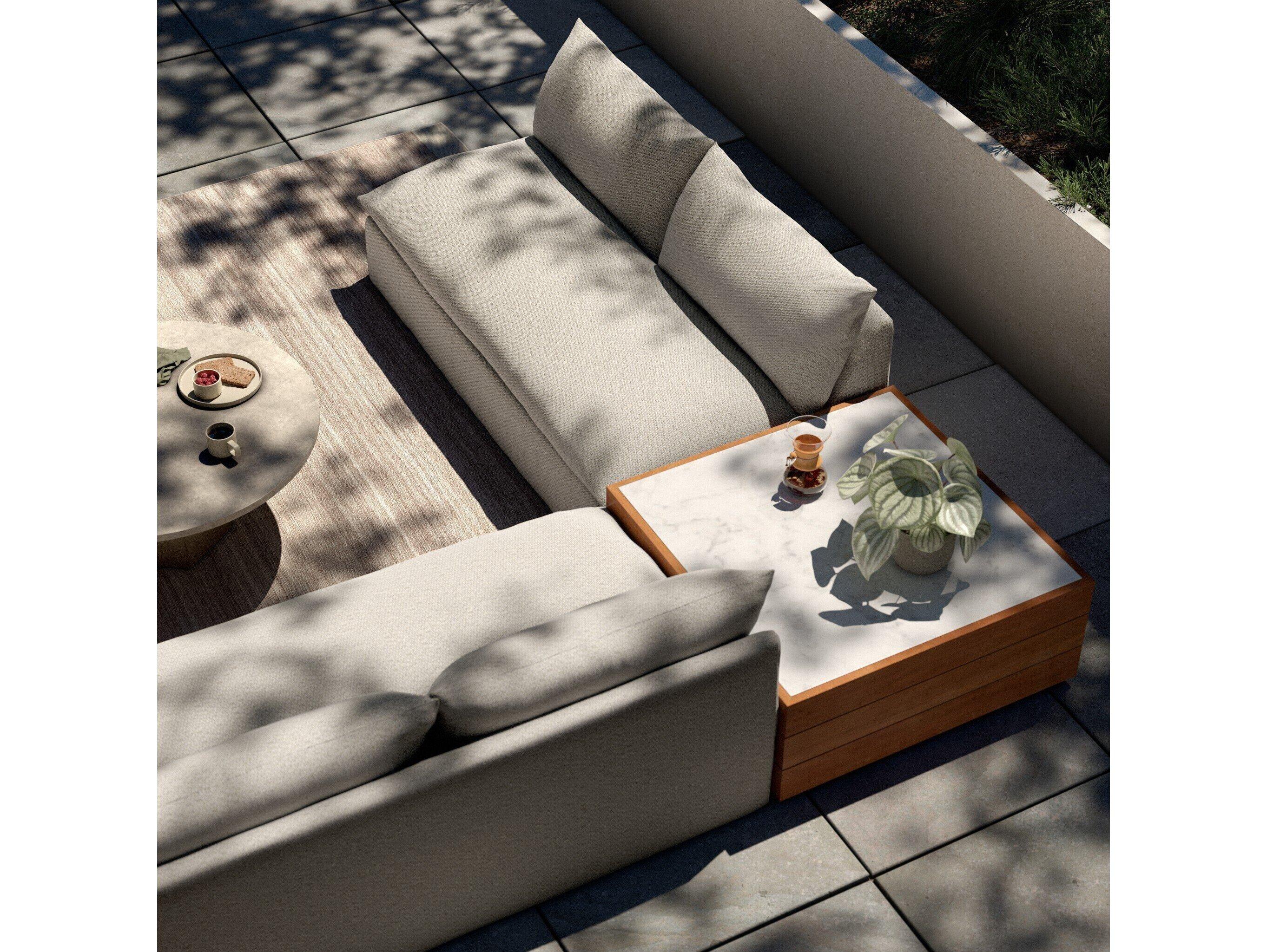 Four Hands Outdoor Solano Faye Sand Cushion Sofa