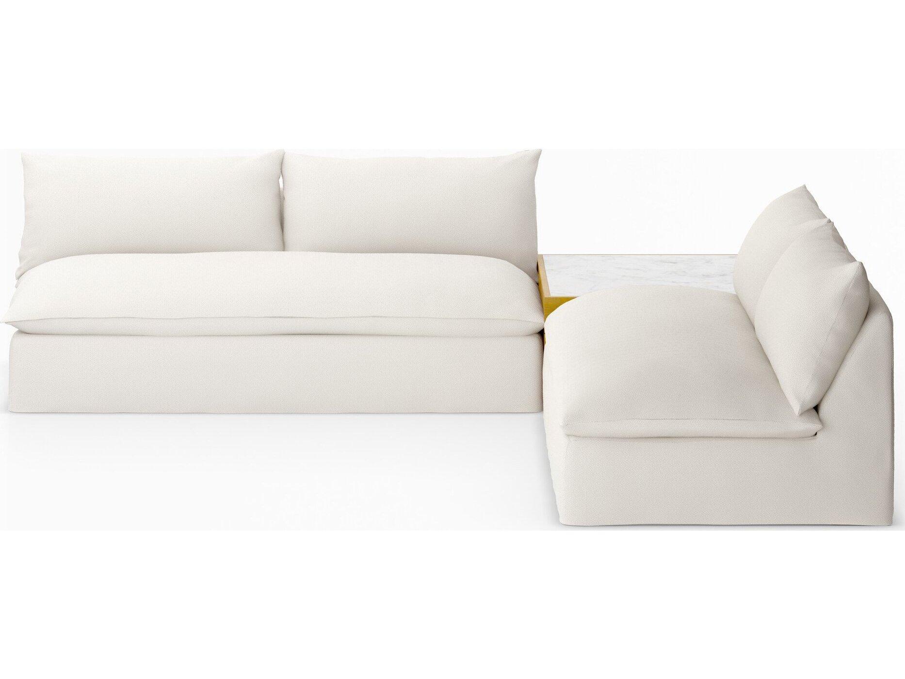 Four Hands Outdoor Solano Faye Cream Cushion Sofa