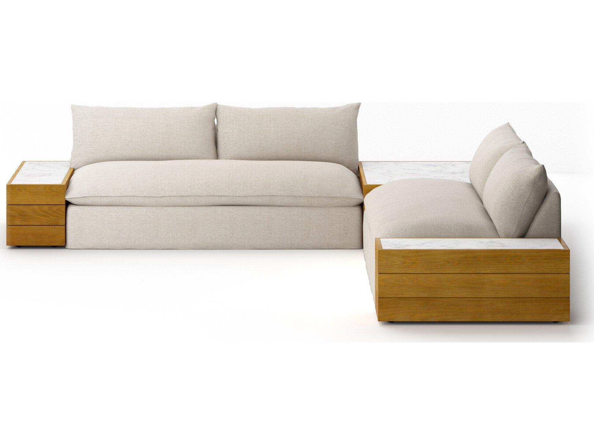 Four Hands Outdoor Solano Faye Sand Cushion Sofa