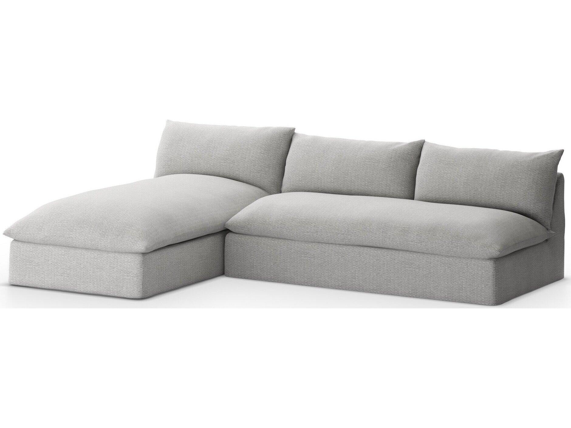 Four Hands Outdoor Solano Faye Ash Cushion Sofa