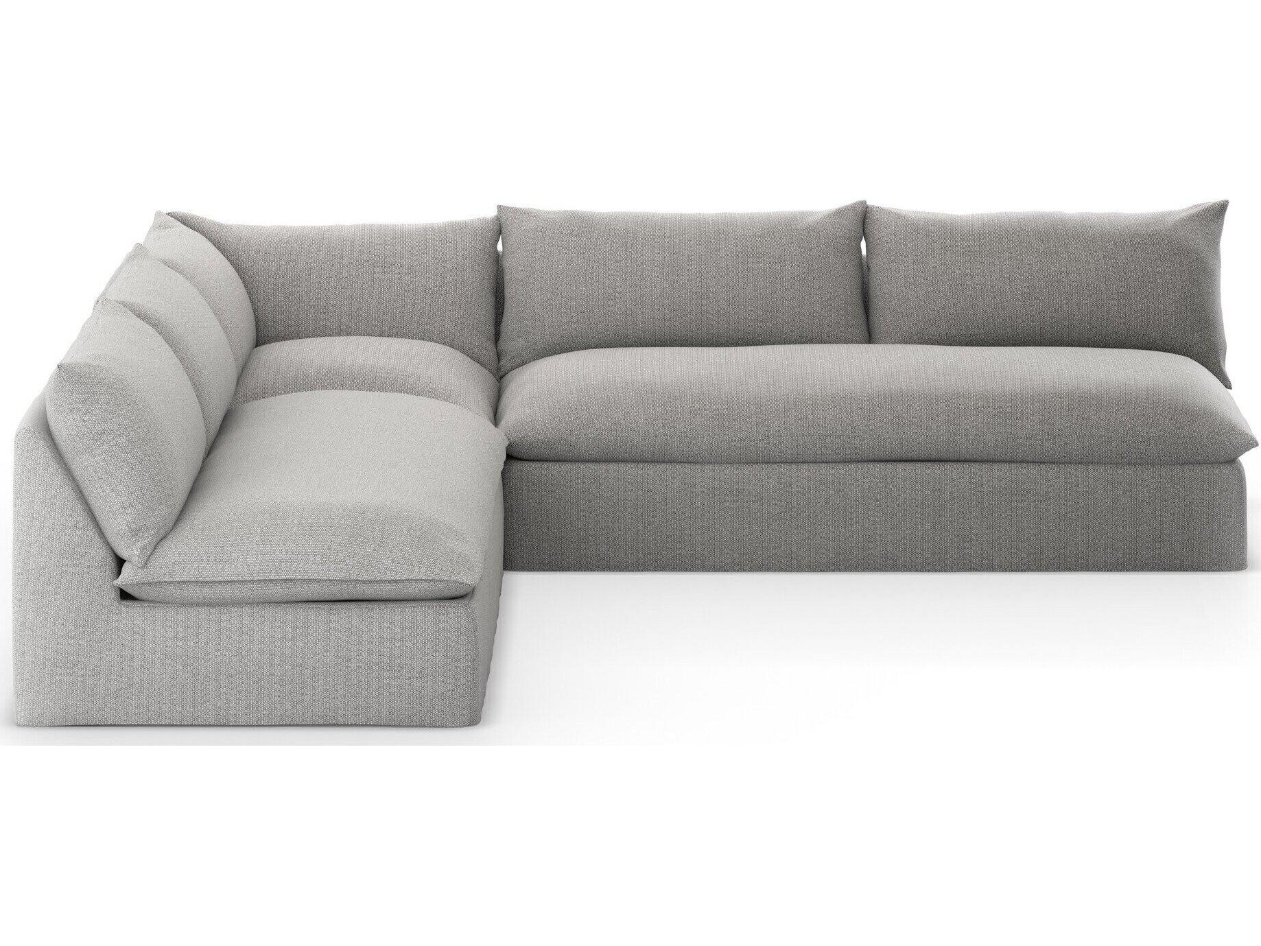 Four Hands Outdoor Solano Faye Ash Cushion Sofa