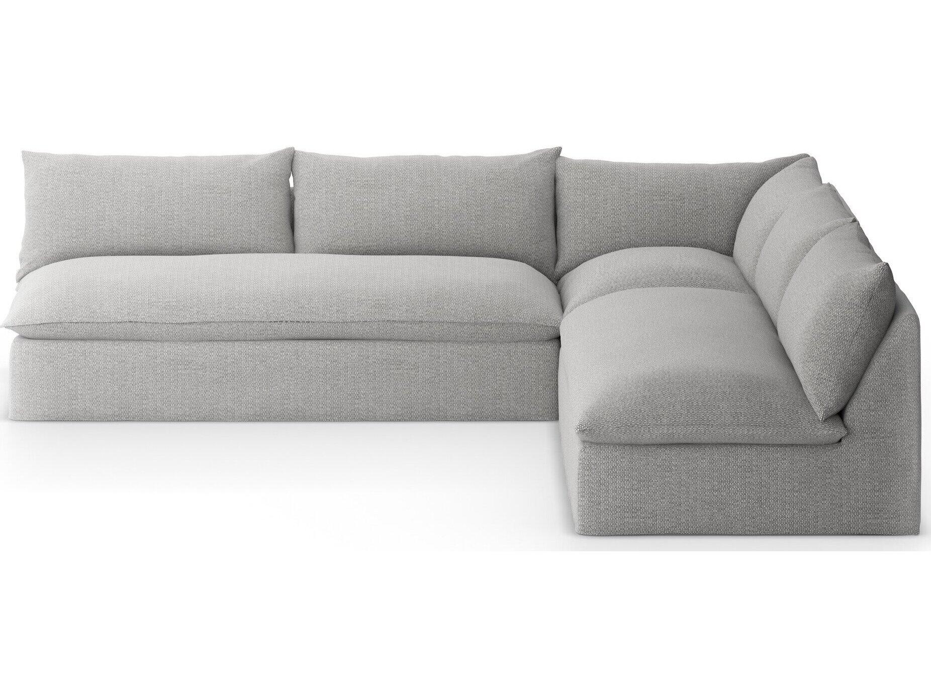 Four Hands Outdoor Solano Faye Ash Cushion Sofa
