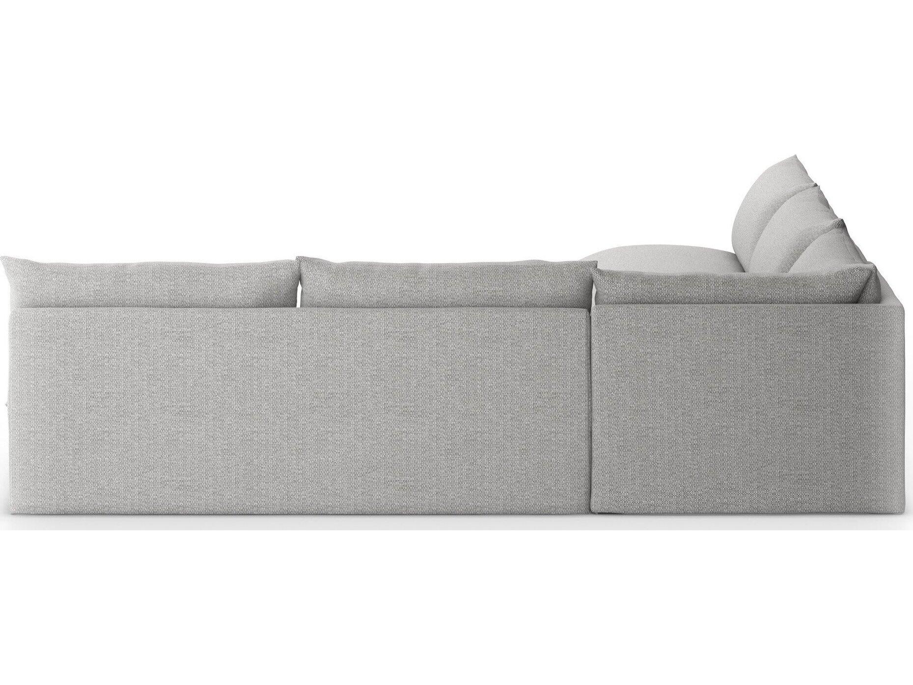 Four Hands Outdoor Solano Faye Ash Cushion Sofa