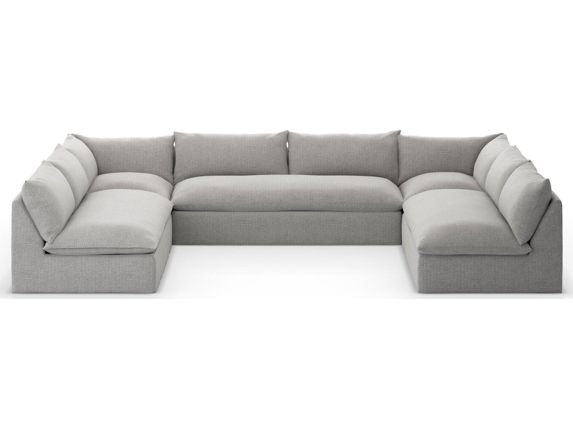Four Hands Outdoor Solano Faye Ash Cushion Sofa