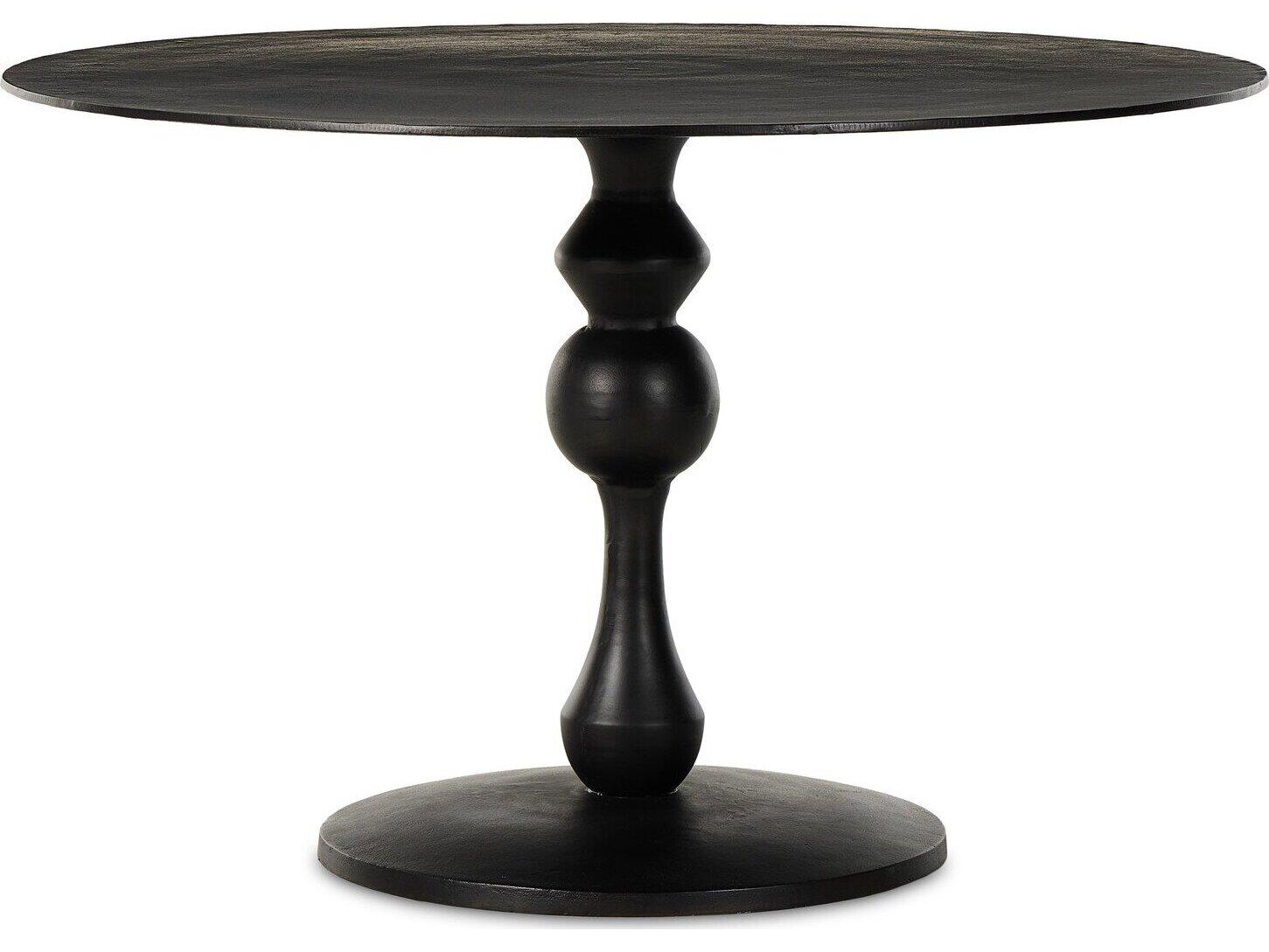 Four Hands Outdoor Marlow  Black Antique Round Bistro Table