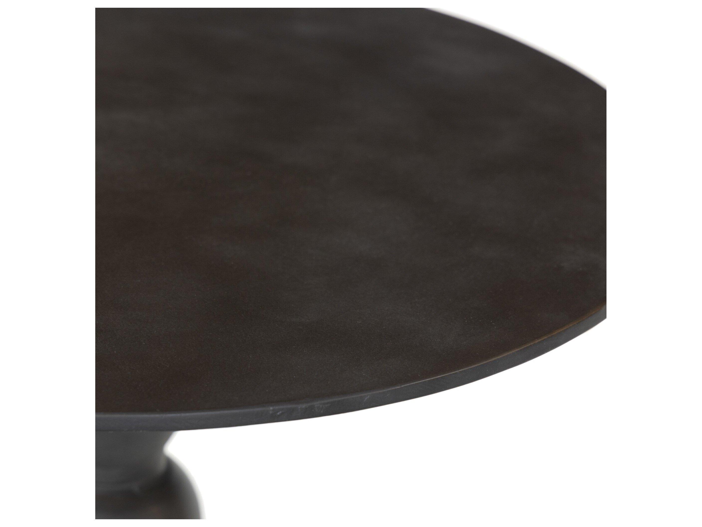 Four Hands Outdoor Marlow  Black Antique Round Bistro Table